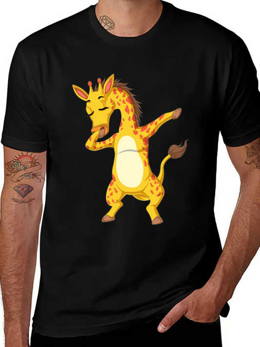 Dabbing Giraffe T-Shirt - Funny Animal Tee