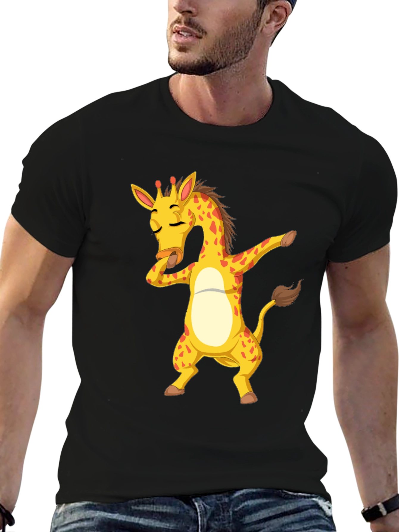 Dabbing Giraffe T-Shirt - Funny Animal Tee