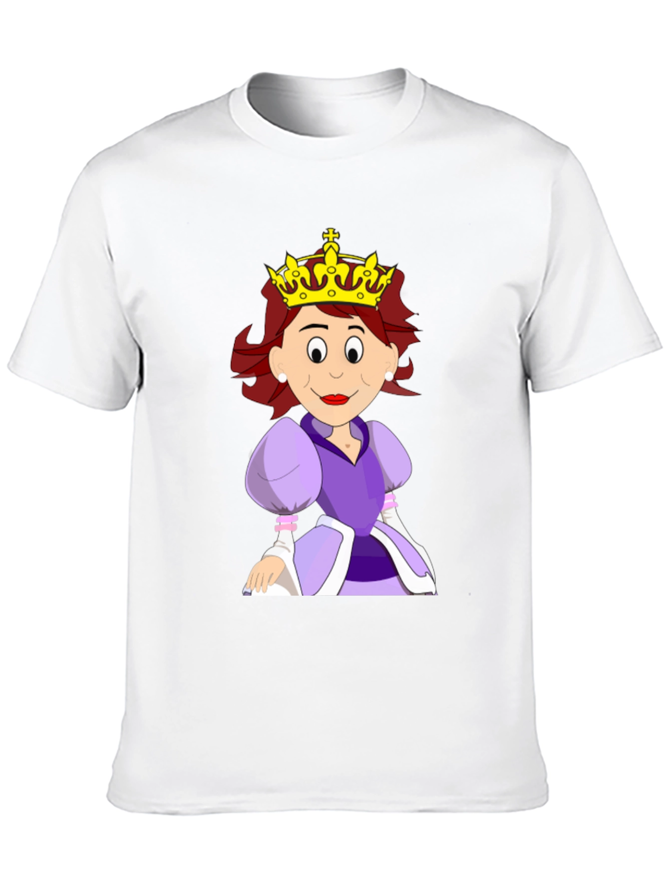 Queen Cartoon Graphic Black Tee