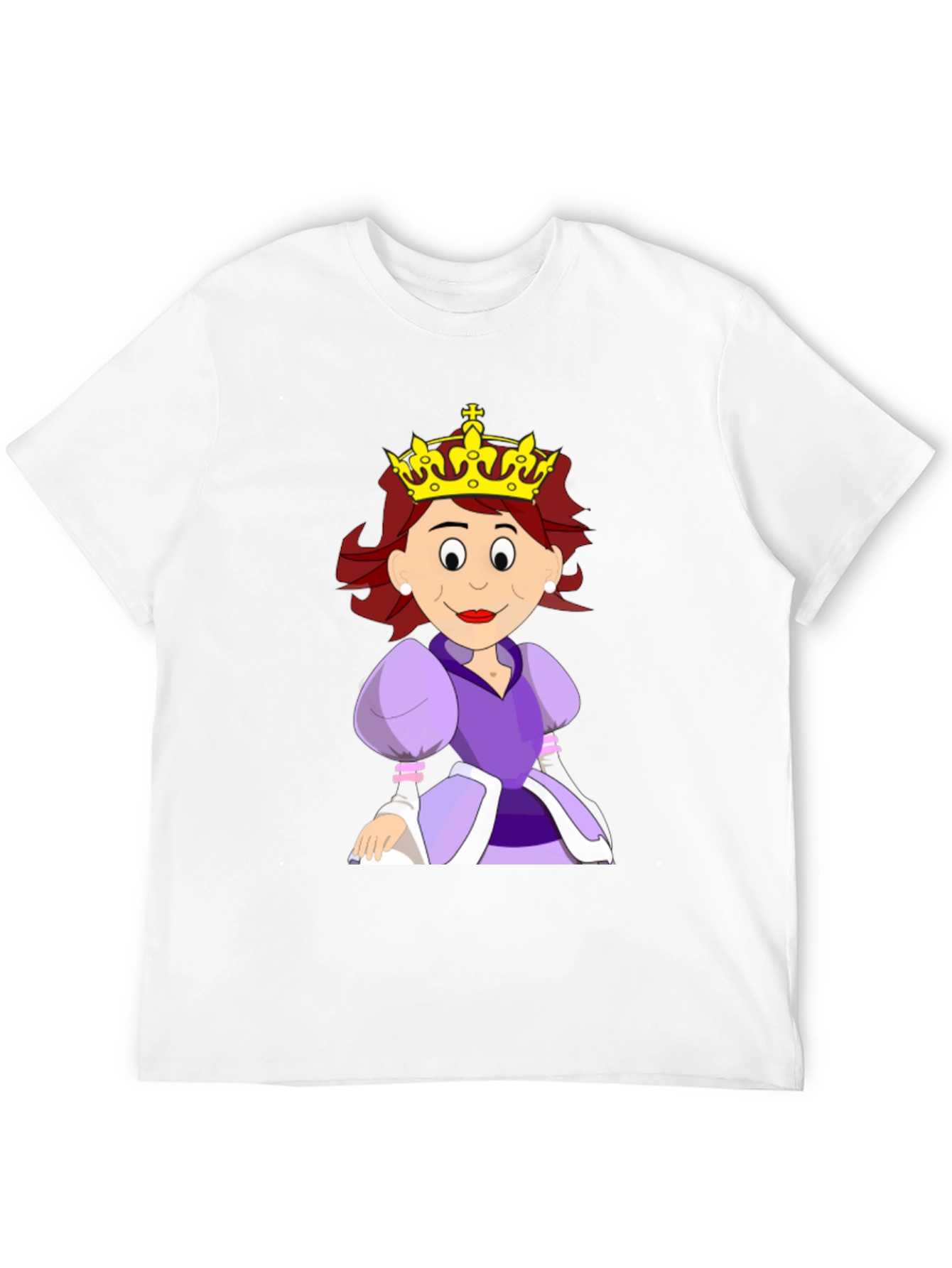 Queen Cartoon Graphic Black Tee