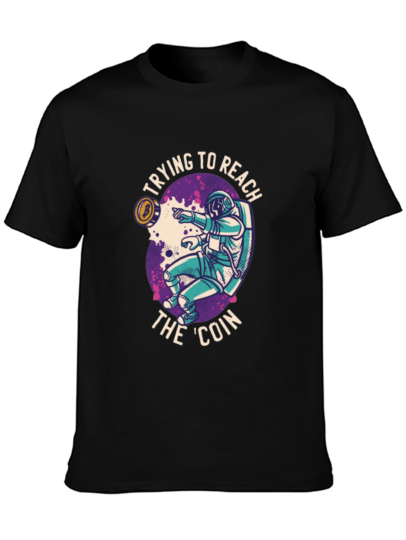 Crypto Astronaut T-Shirt - Reach the Coin!
