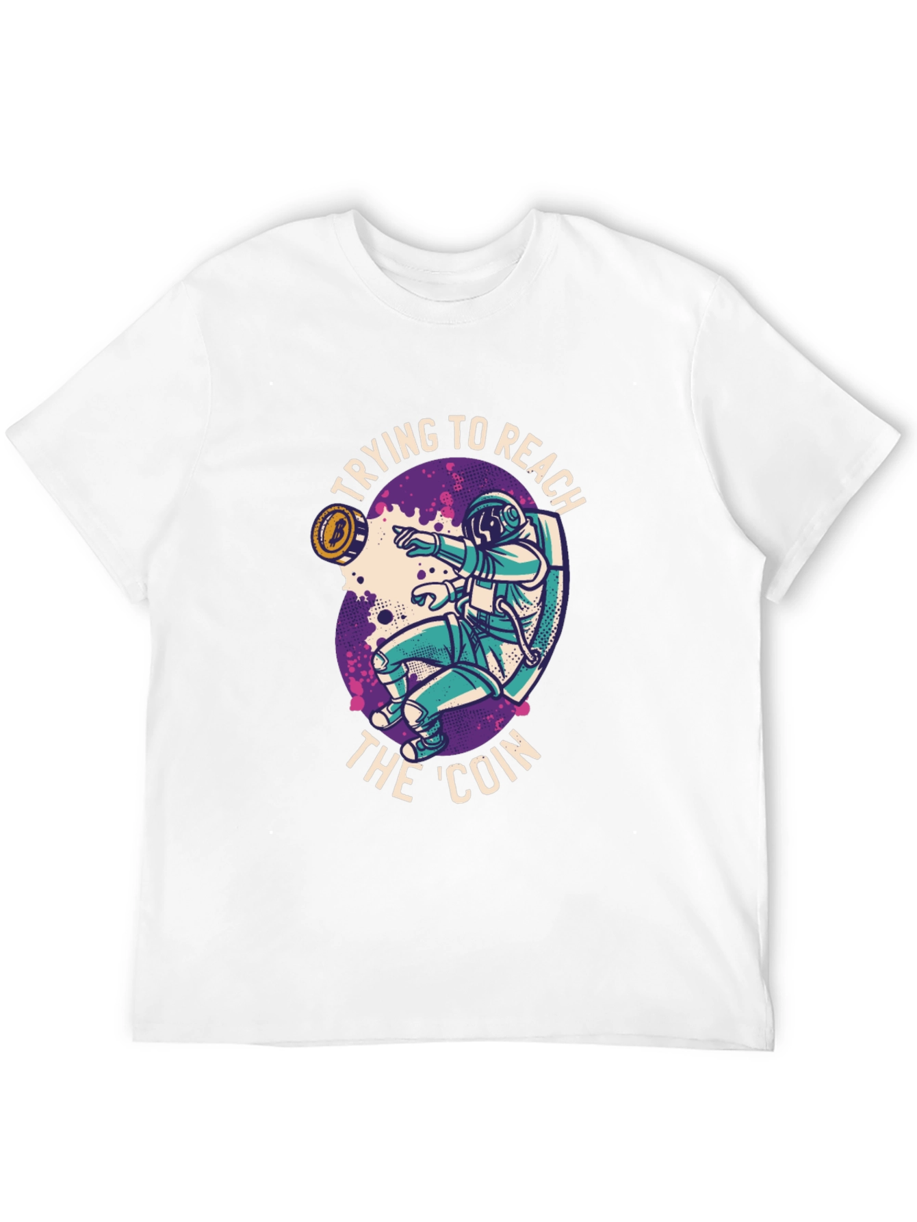 Crypto Astronaut T-Shirt - Reach the Coin!