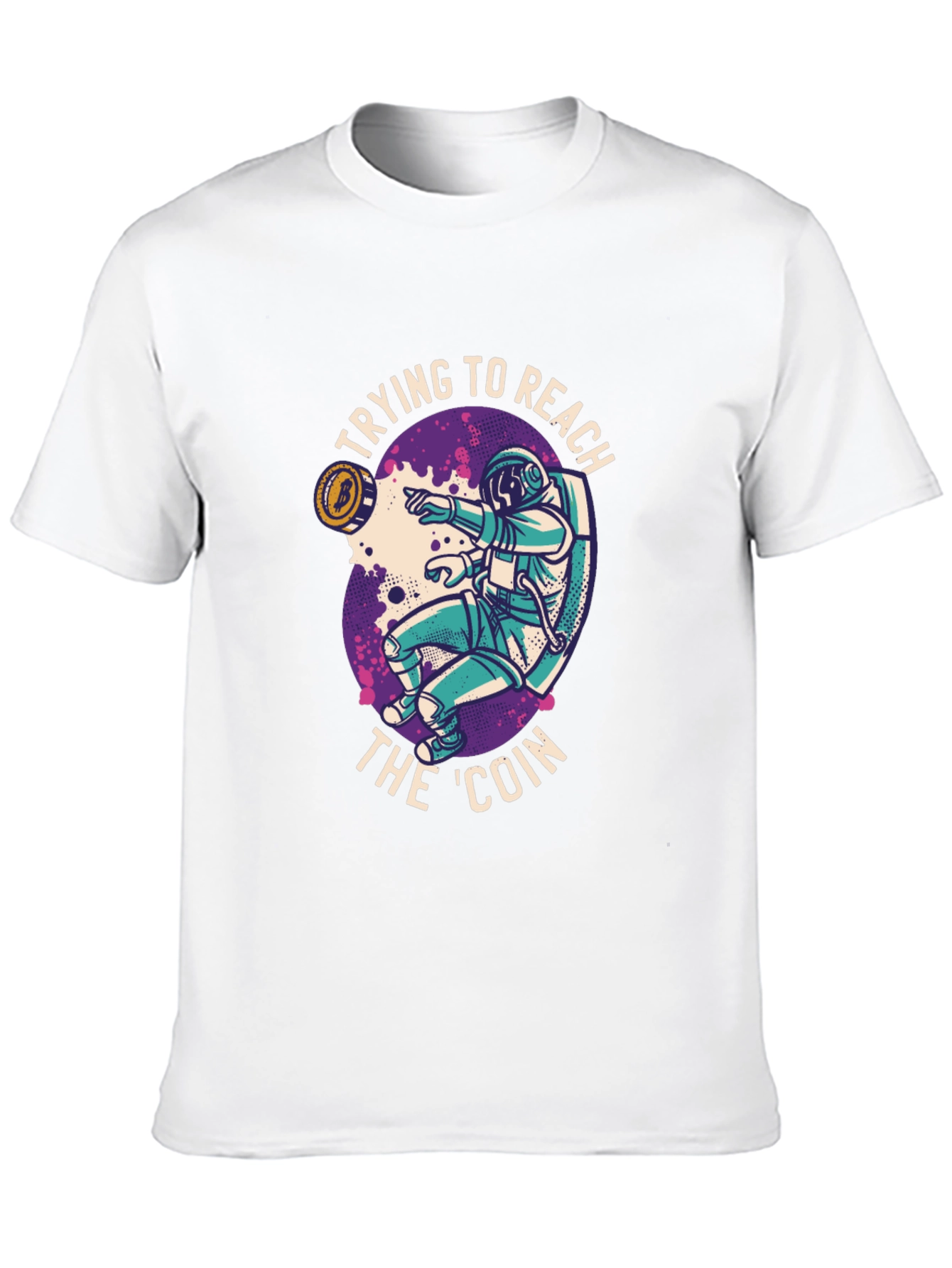 Crypto Astronaut T-Shirt - Reach the Coin!