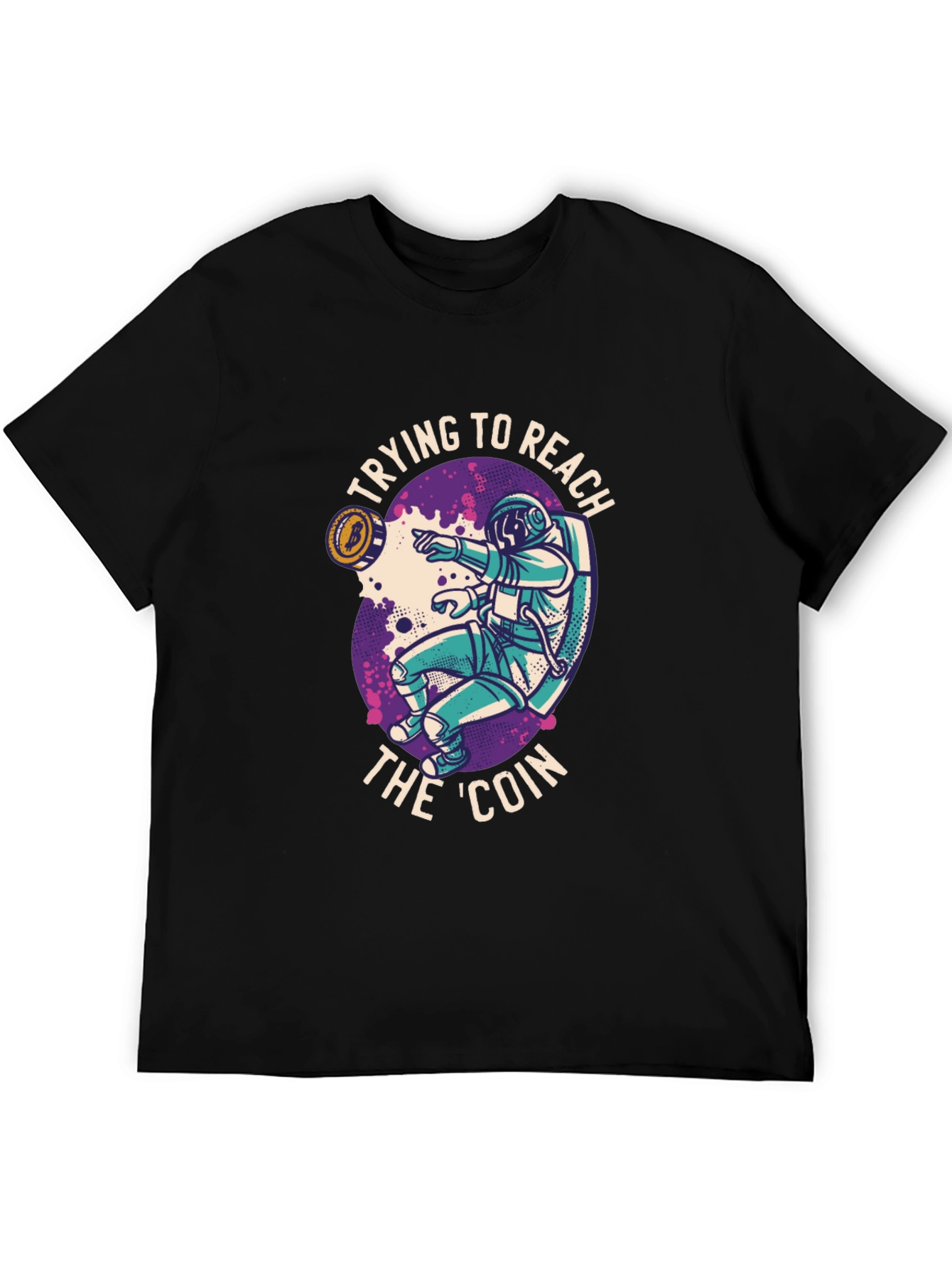 Crypto Astronaut T-Shirt - Reach the Coin!