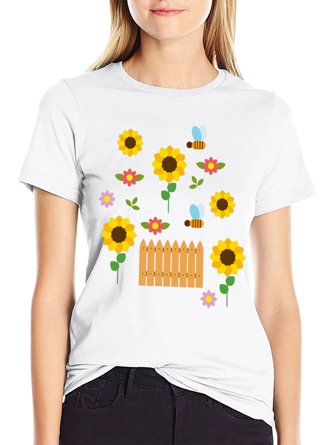Sunflower Garden T-Shirt - Nature Lover Tee