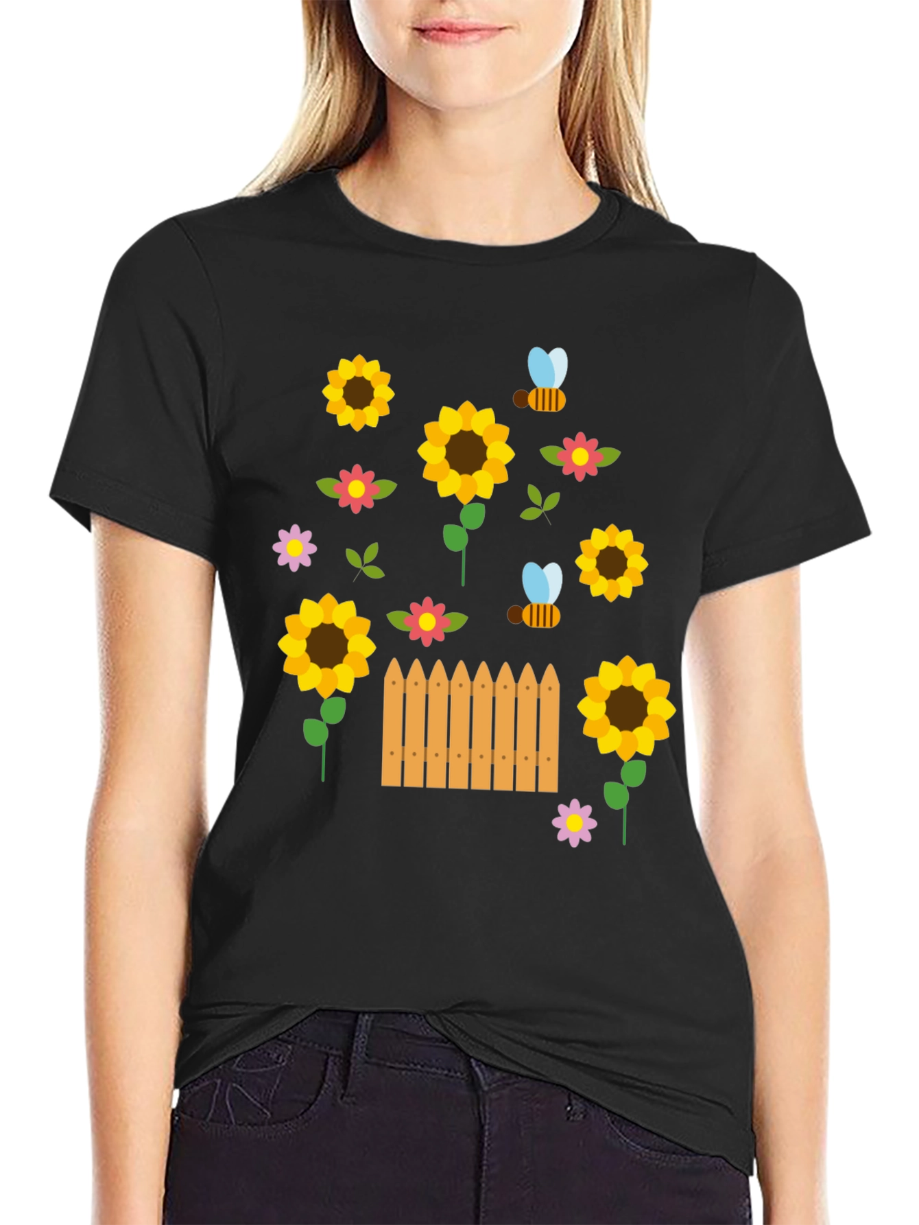 Sunflower Garden T-Shirt - Nature Lover Tee