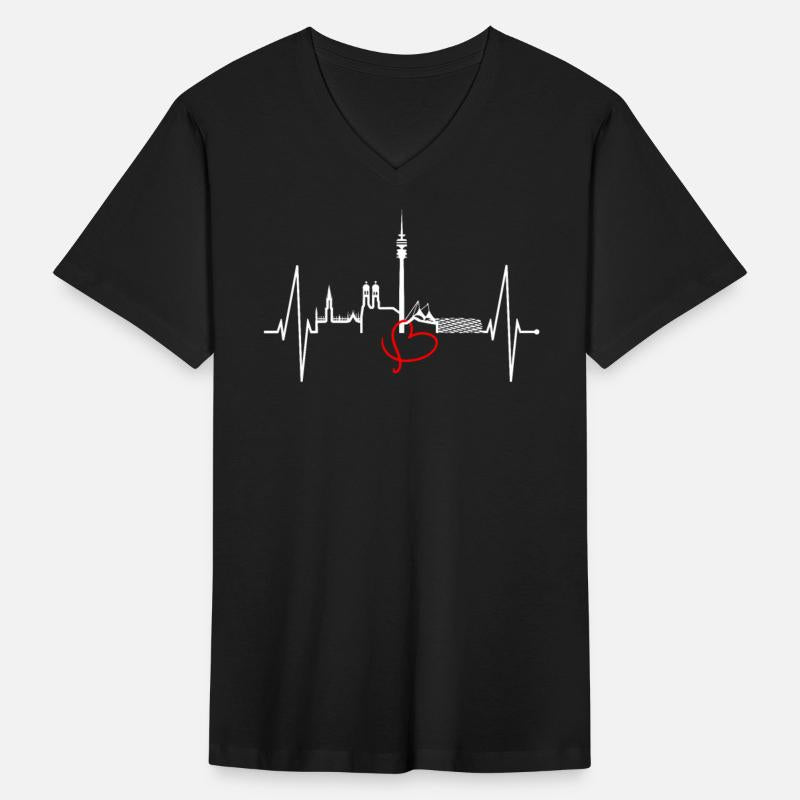 Munich Skyline Heartbeat Bavarian Oktoberfest Gift
