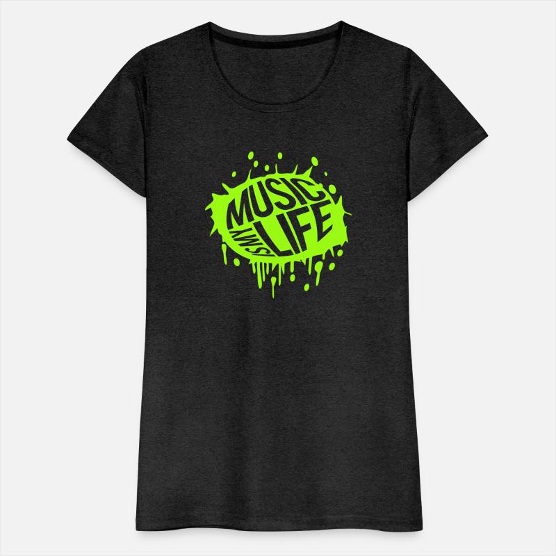 Music is my Life Love Saying Graffiti Spray Drops
