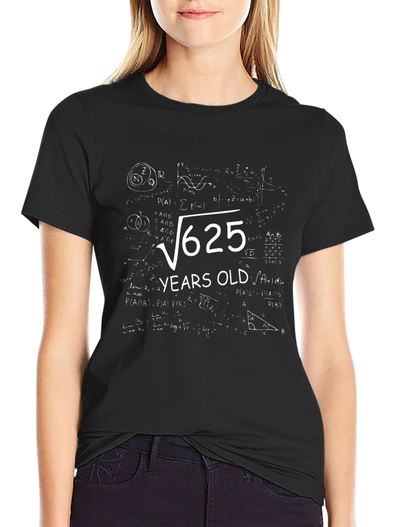 Funny Math 25th Birthday T-Shirt