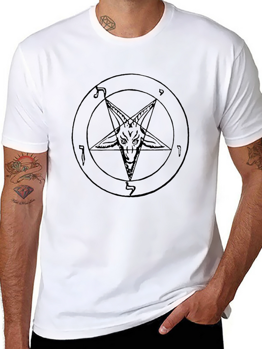 Baphomet Pentagram T-Shirt - Occult Satanic Design