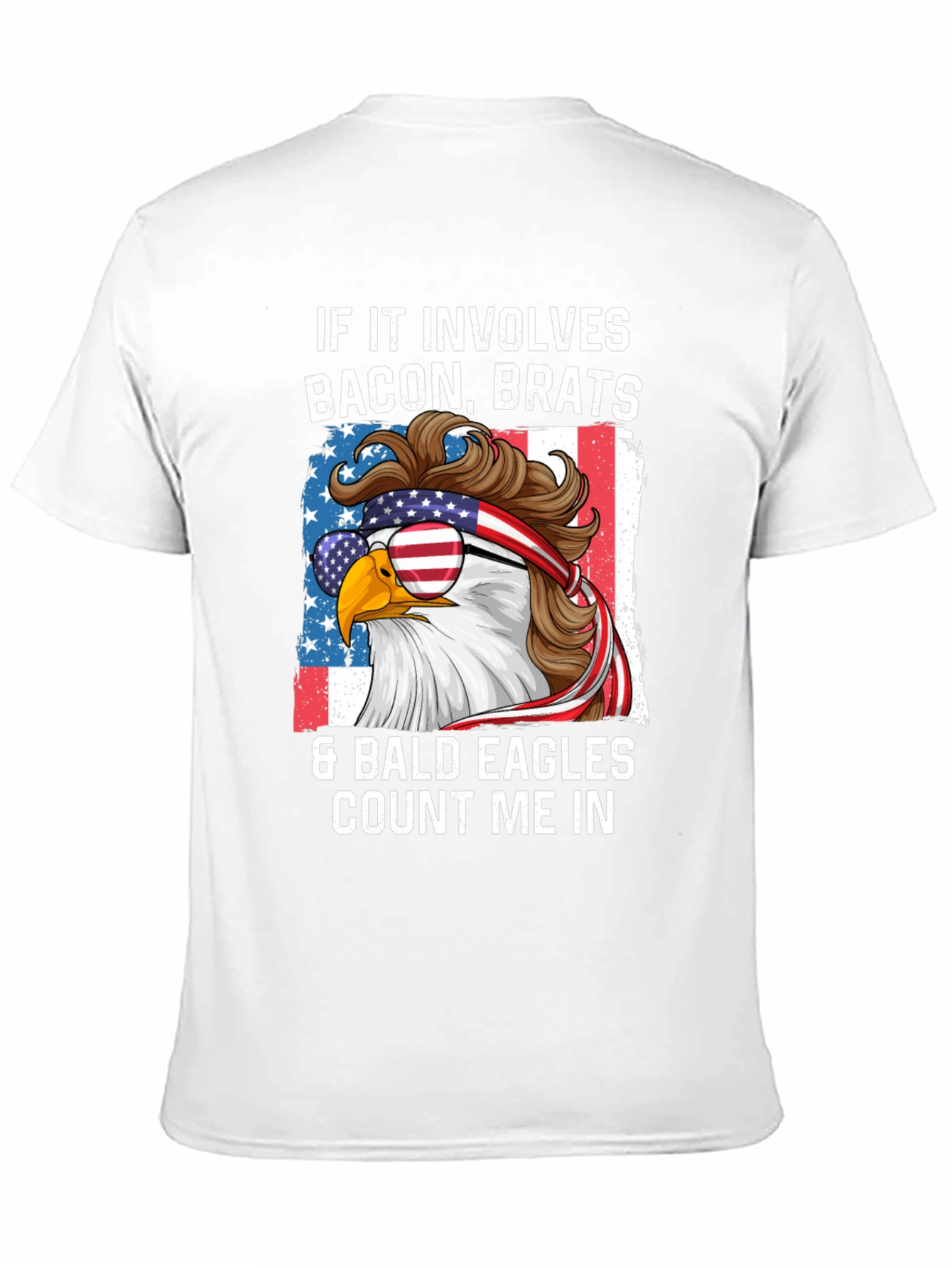 Bacon Brats & Bald Eagles Patriotic T-Shirt