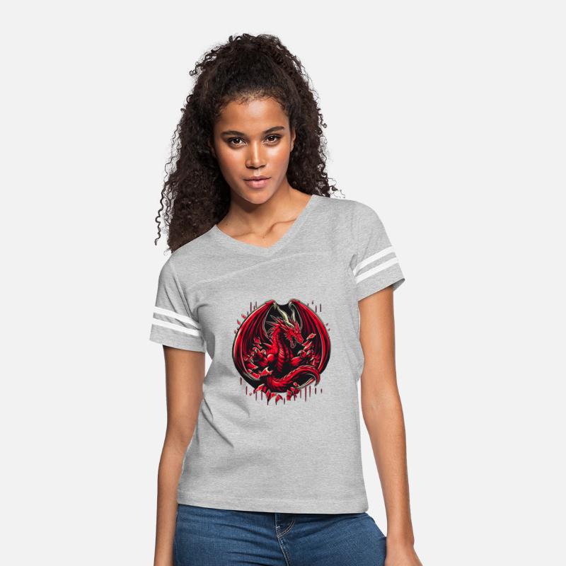 Mystery Legendary Red Fire Dragon Mythical 3D Epic