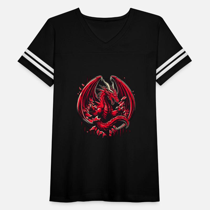 Mystery Legendary Red Fire Dragon Mythical 3D Epic