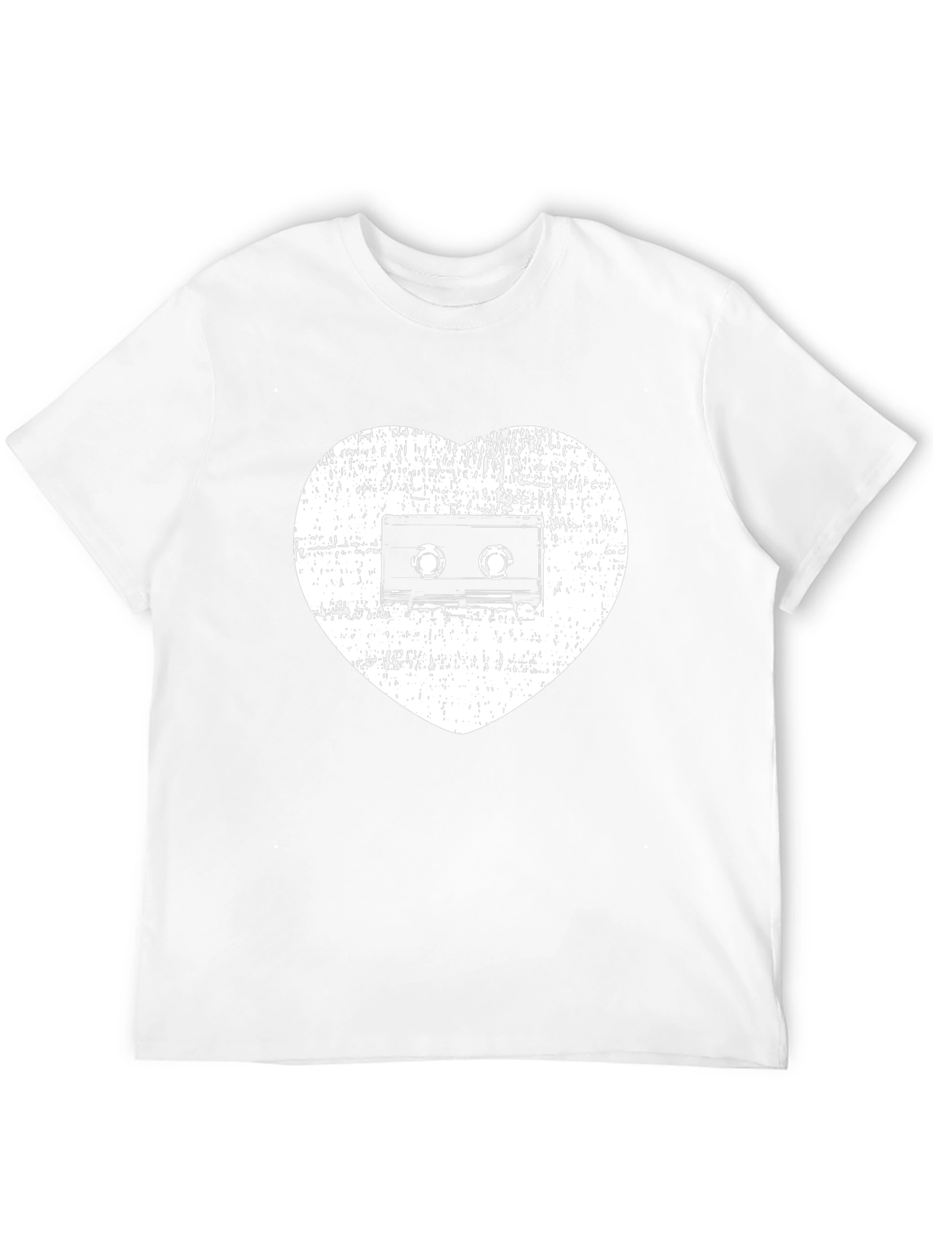 Retro Music Lover T-Shirt - Cassette Heart