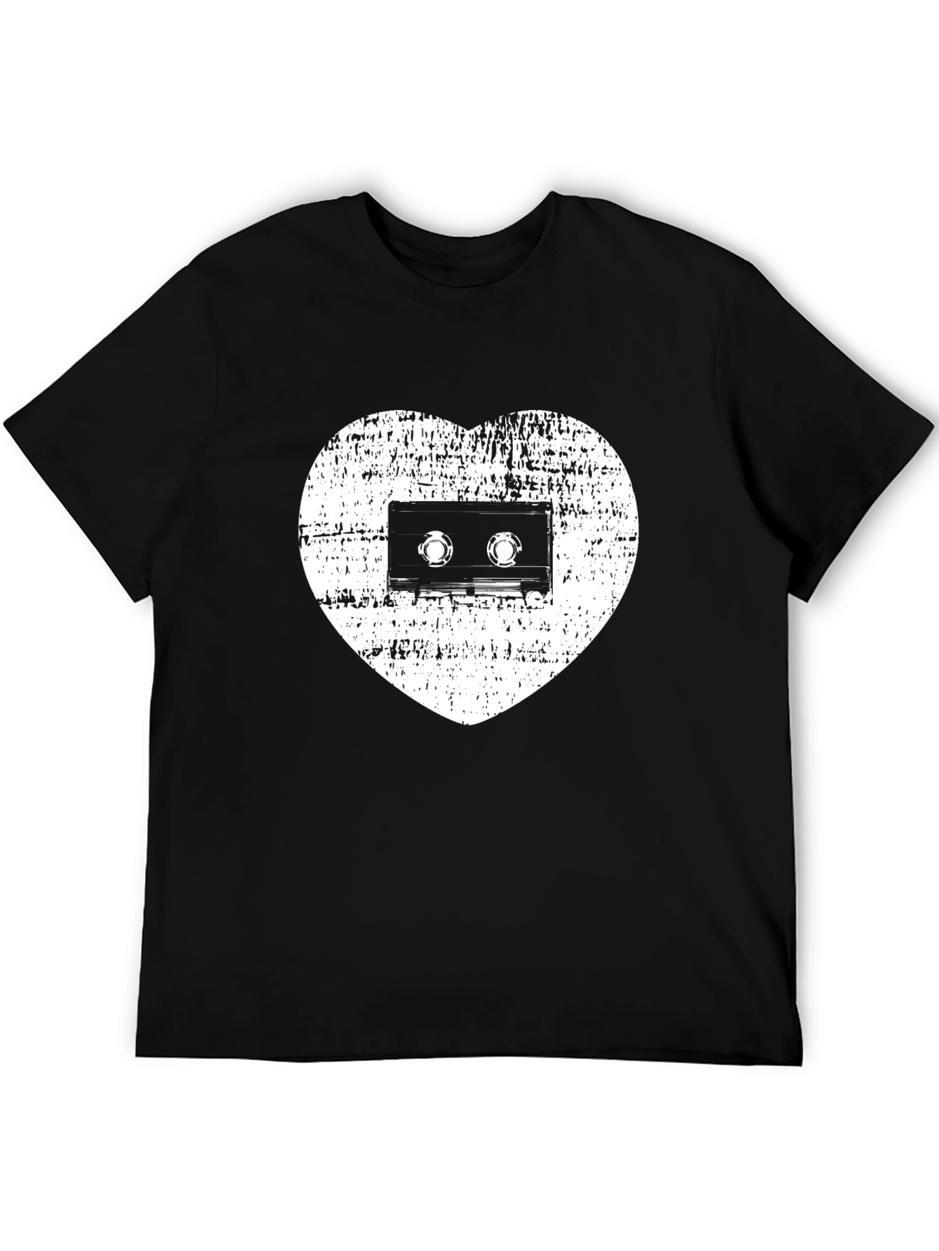 Retro Music Lover T-Shirt - Cassette Heart