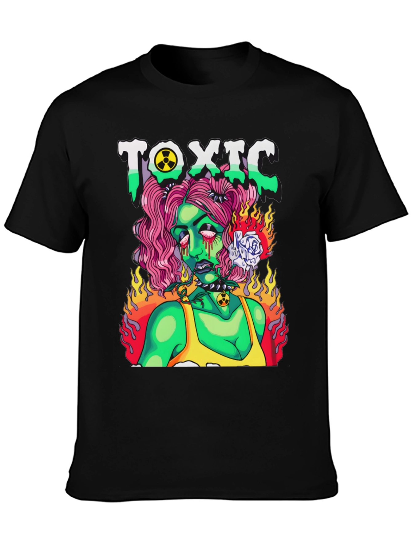 Toxic Zombie Girl Graphic T-Shirt