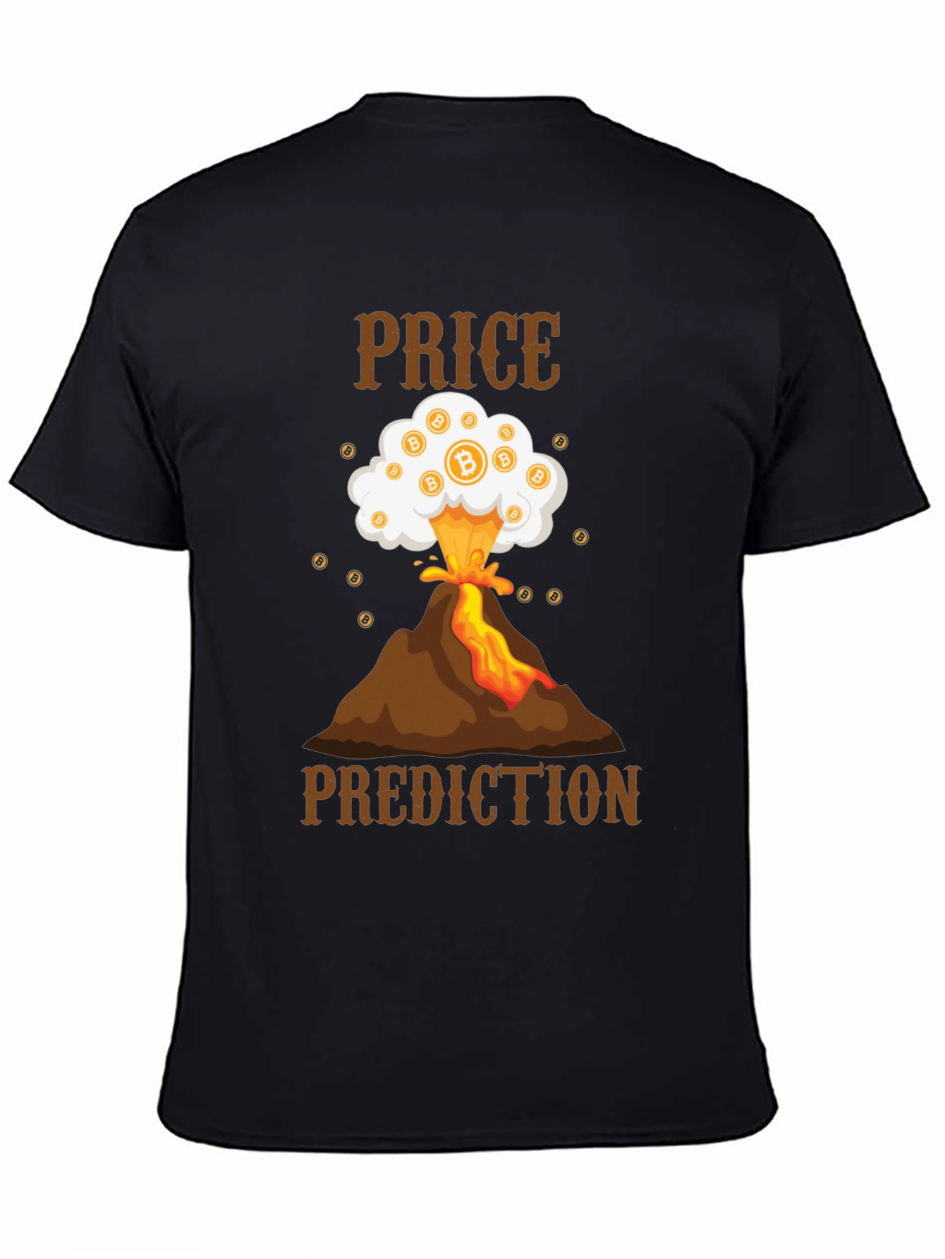 Bitcoin Price Prediction T-Shirt - Crypto Volcano Tee