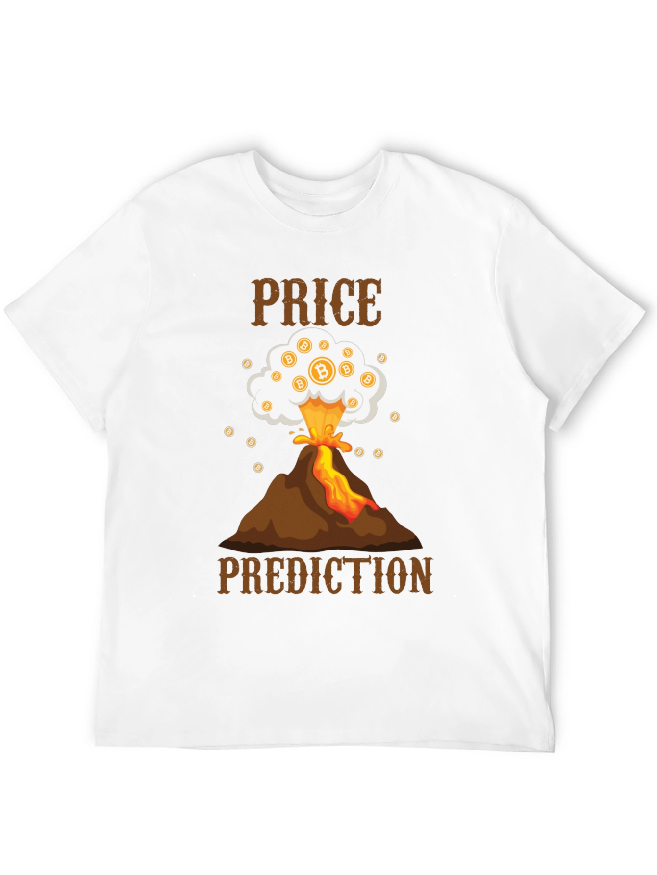 Bitcoin Price Prediction T-Shirt - Crypto Volcano Tee