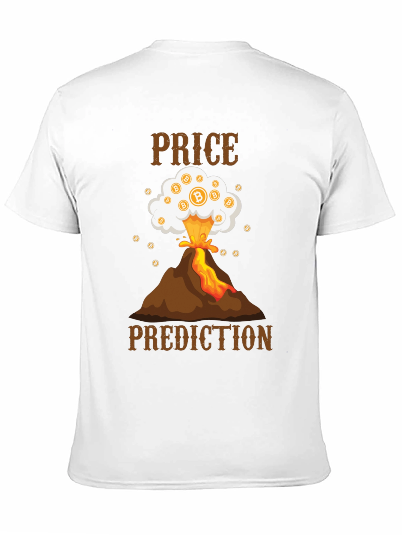 Bitcoin Price Prediction T-Shirt - Crypto Volcano Tee