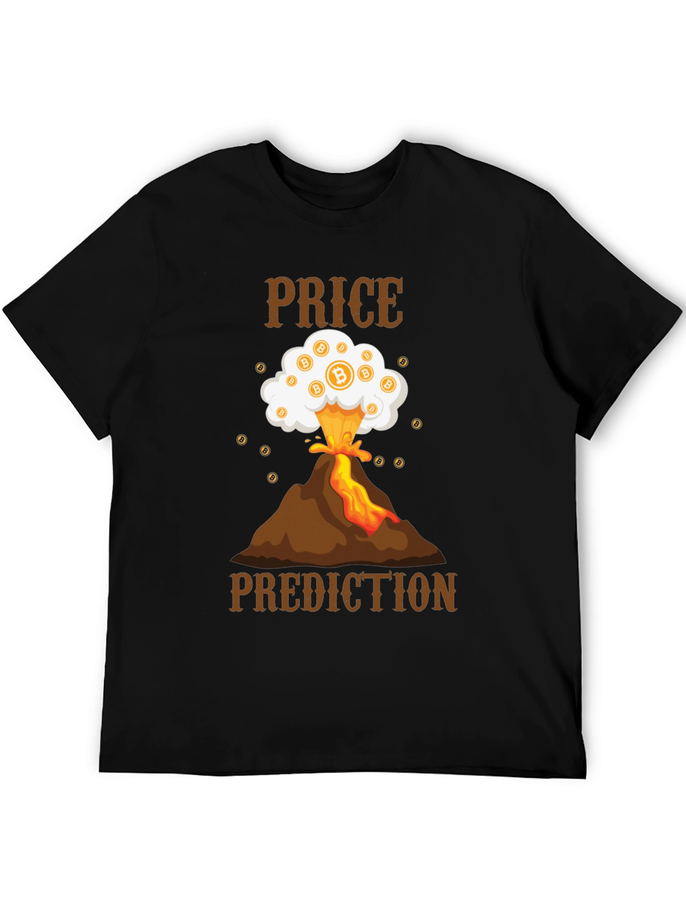 Bitcoin Price Prediction T-Shirt - Crypto Volcano Tee