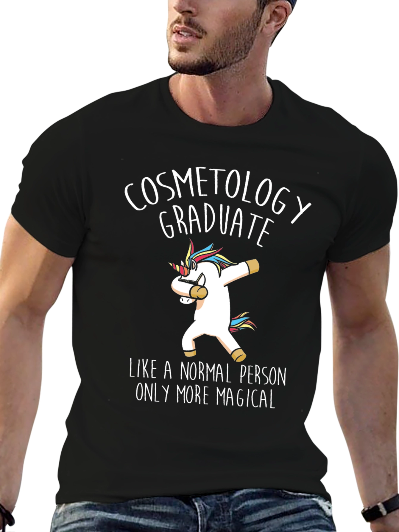 Cosmetology Graduate Unicorn T-Shirt