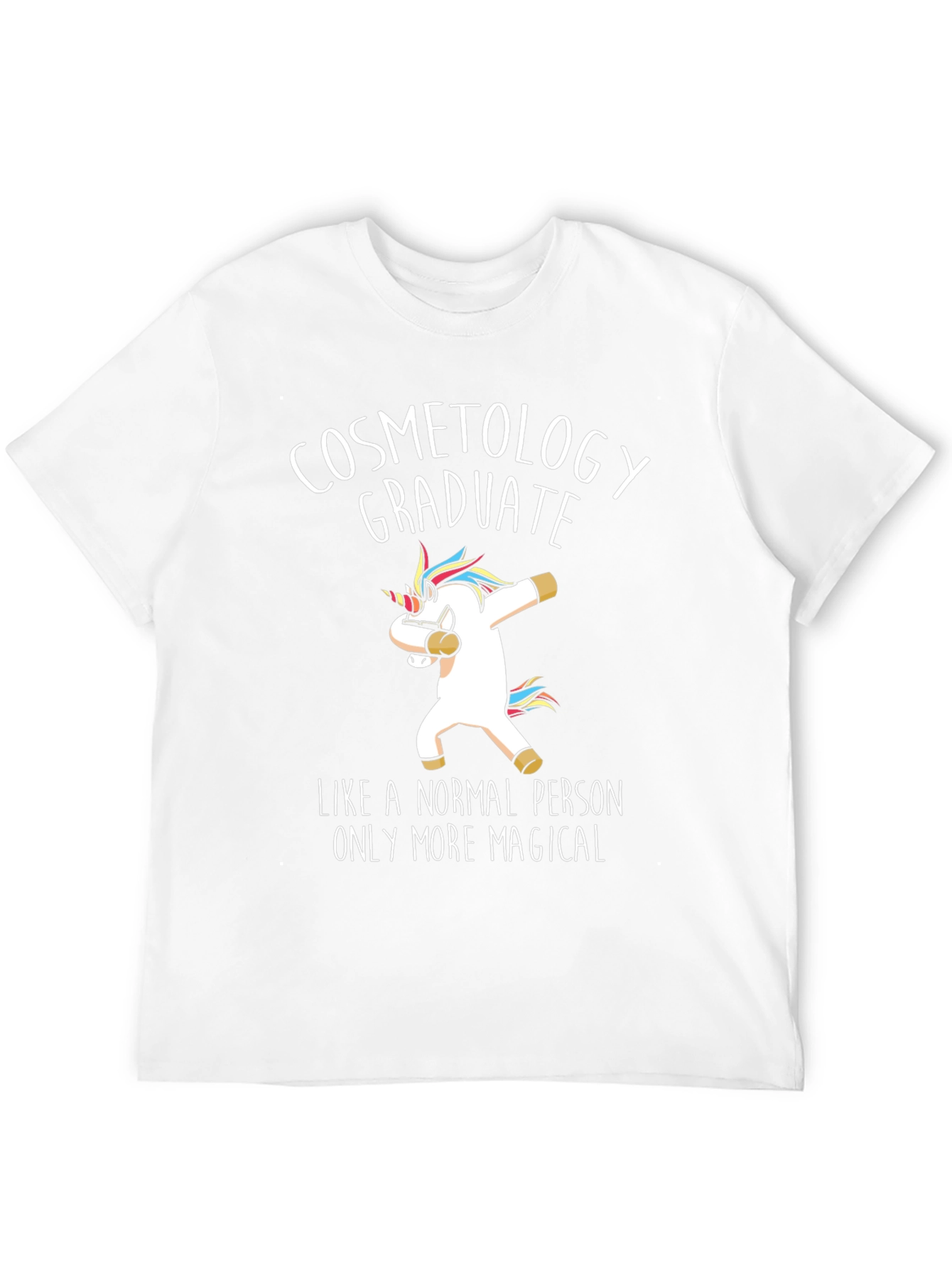 Cosmetology Graduate Unicorn T-Shirt