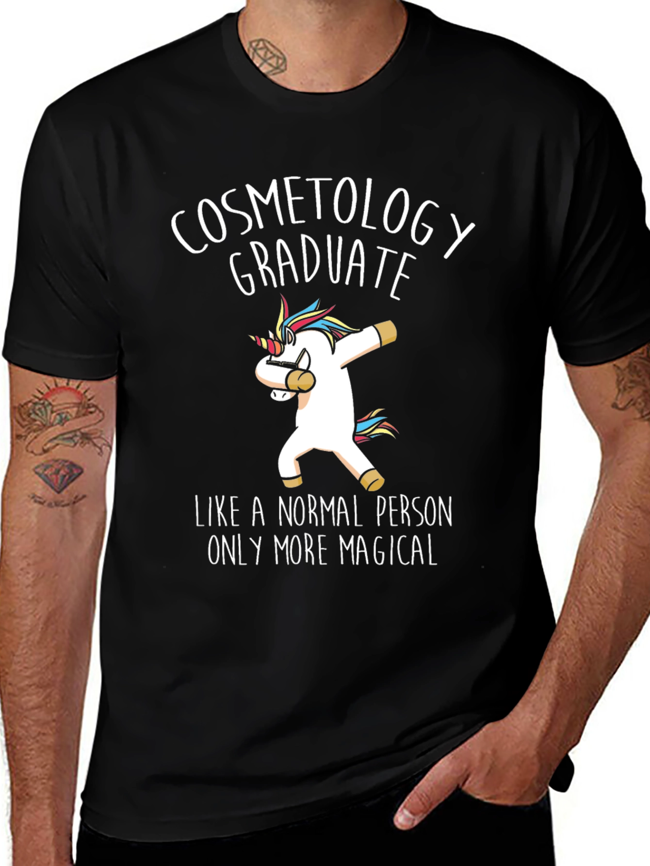 Cosmetology Graduate Unicorn T-Shirt