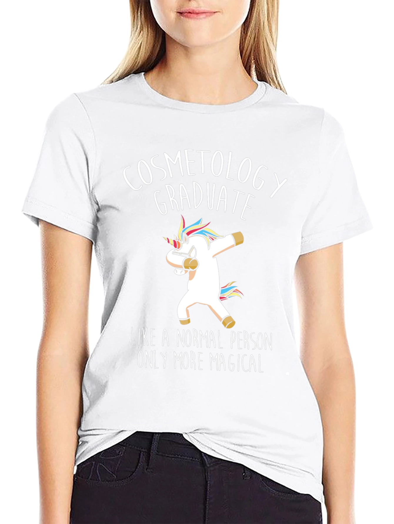 Cosmetology Graduate Unicorn T-Shirt