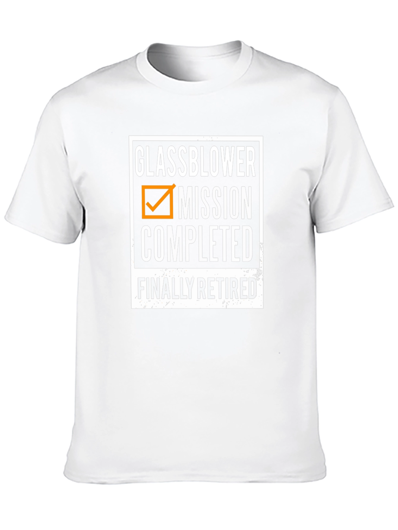 Glassblower Retirement T-Shirt - Mission Completed