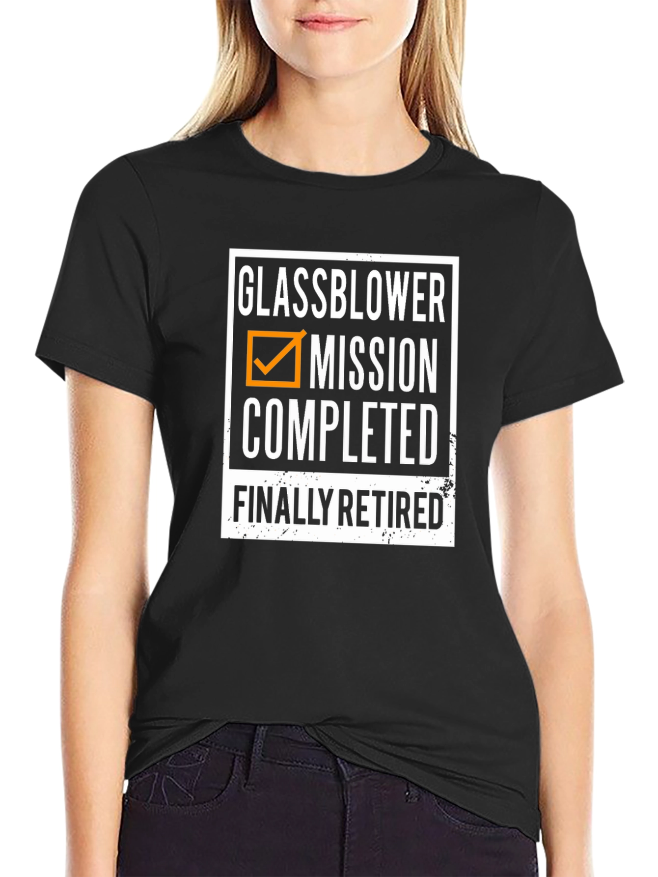 Glassblower Retirement T-Shirt - Mission Completed