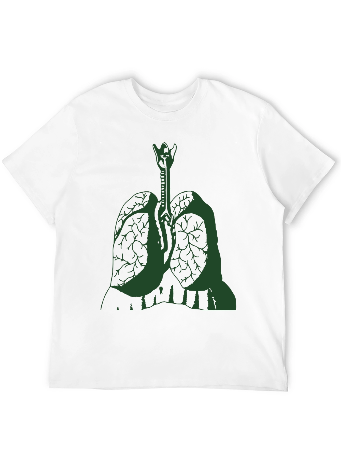 Anatomical Lung Graphic Tee - Black