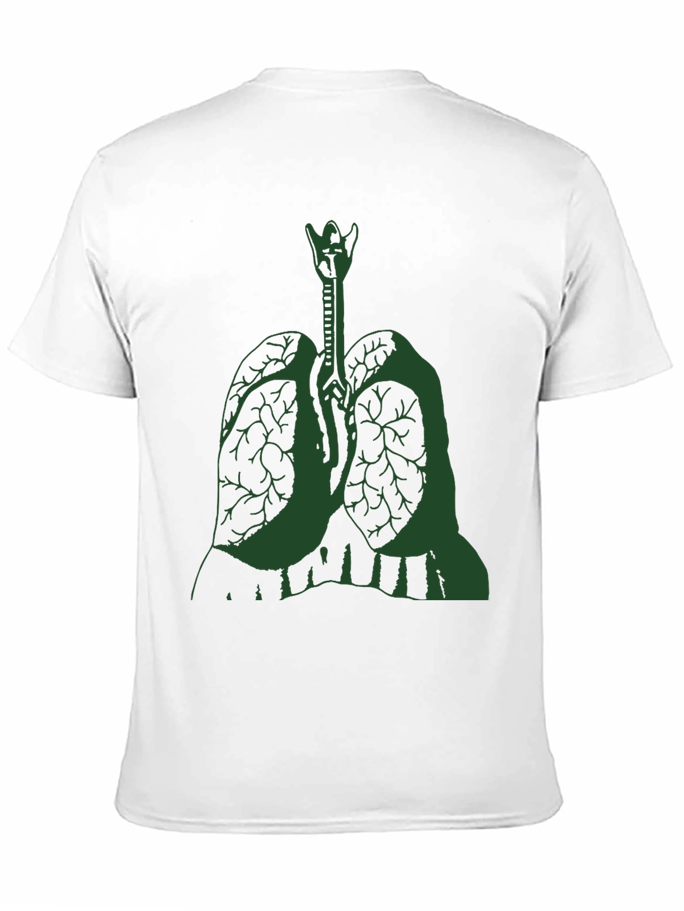 Anatomical Lung Graphic Tee - Black