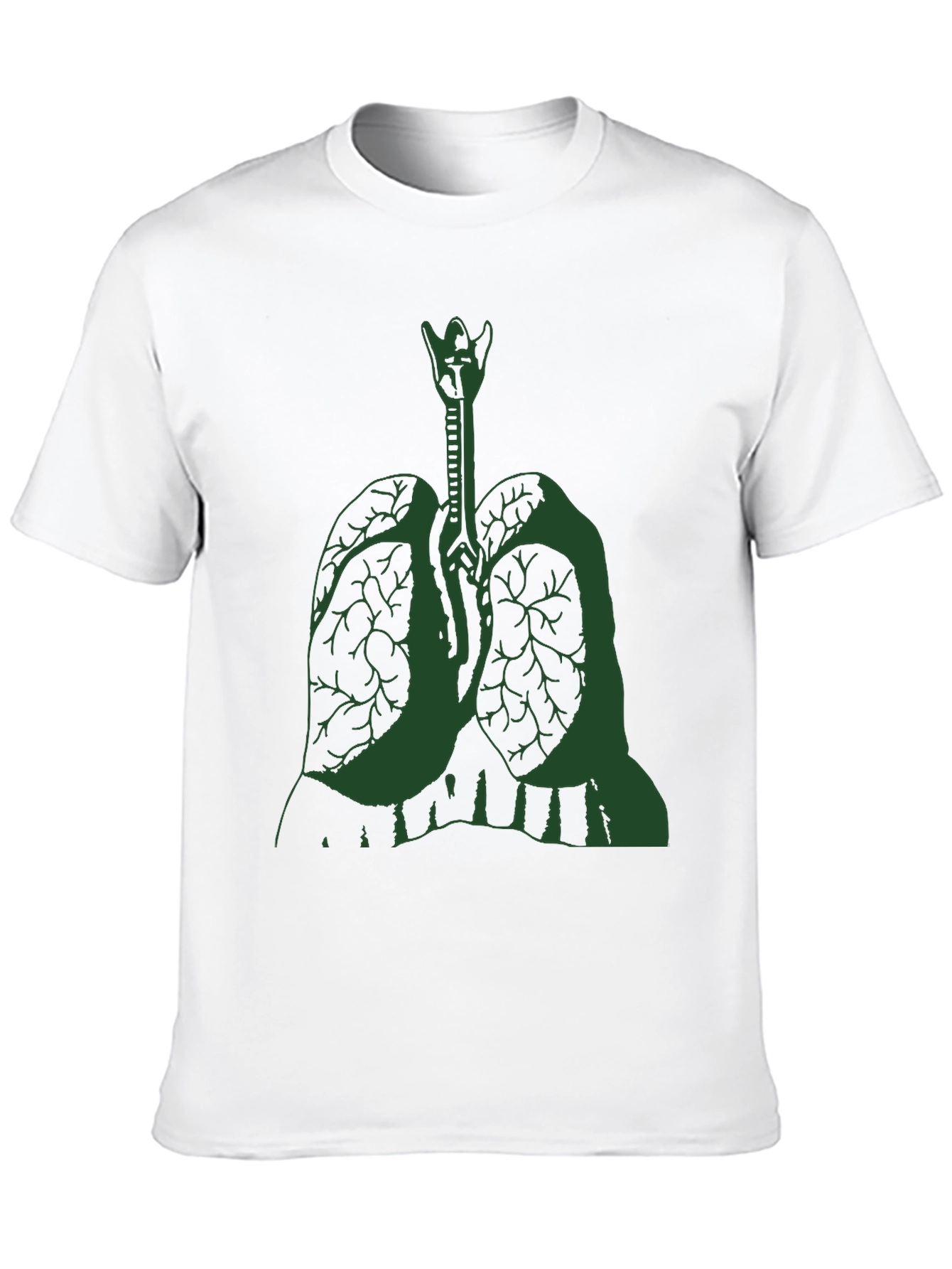 Anatomical Lung Graphic Tee - Black