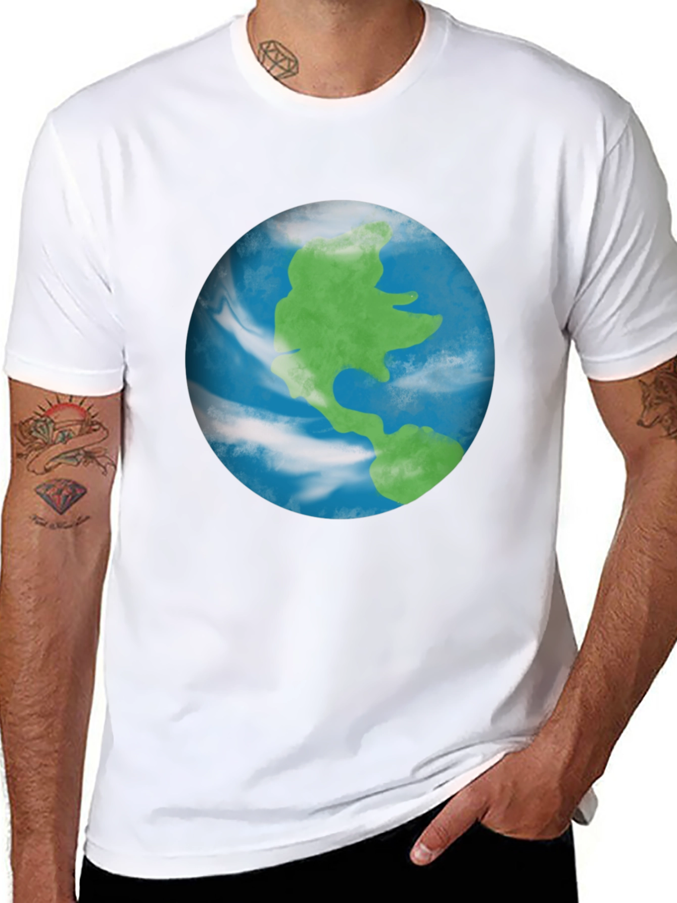 Earth Graphic T-Shirt - Global Design Tee