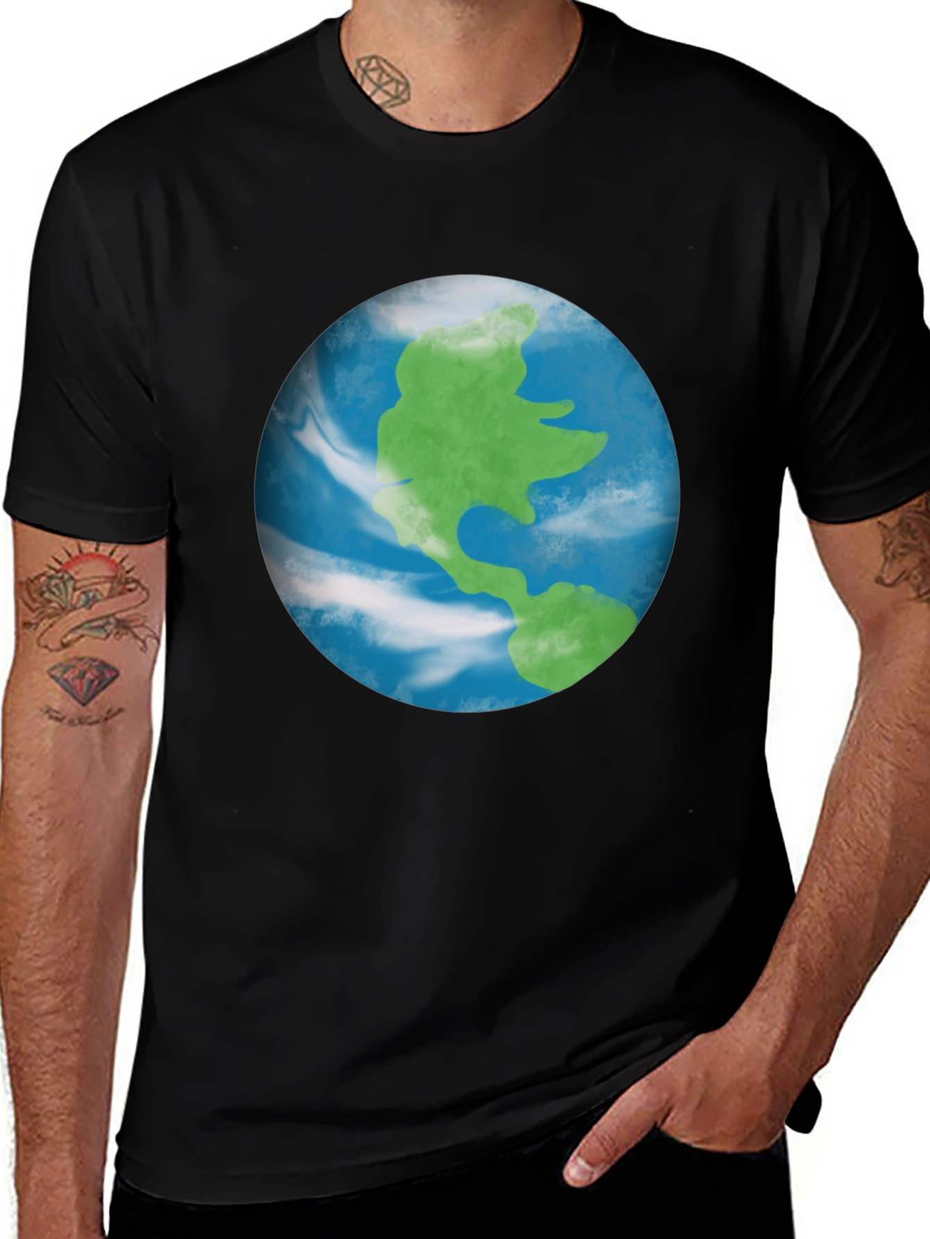 Earth Graphic T-Shirt - Global Design Tee