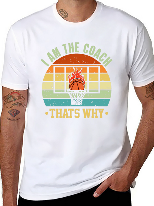 I AM THE COACH Basketball Graphic T-Shirt
