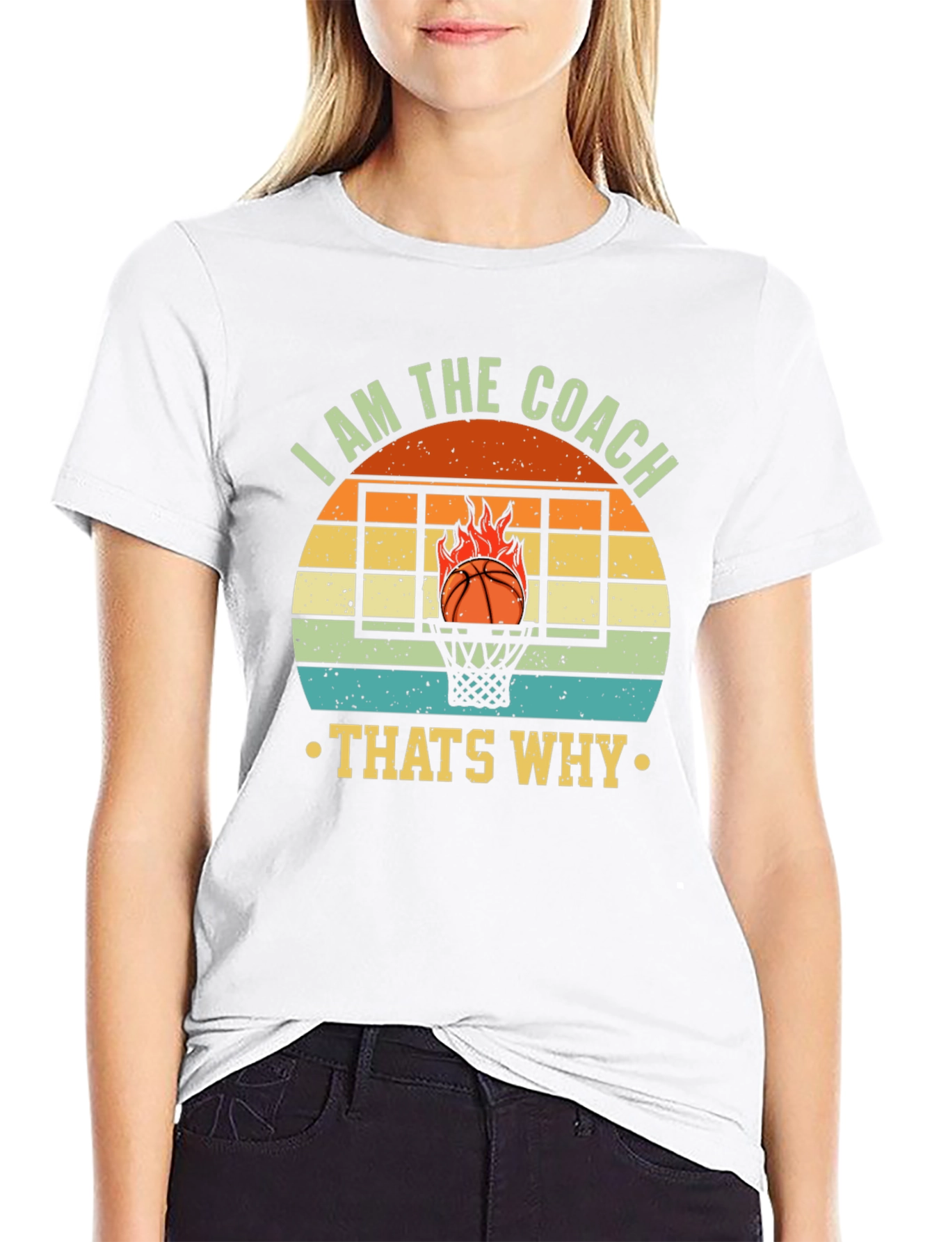 I AM THE COACH Basketball Graphic T-Shirt