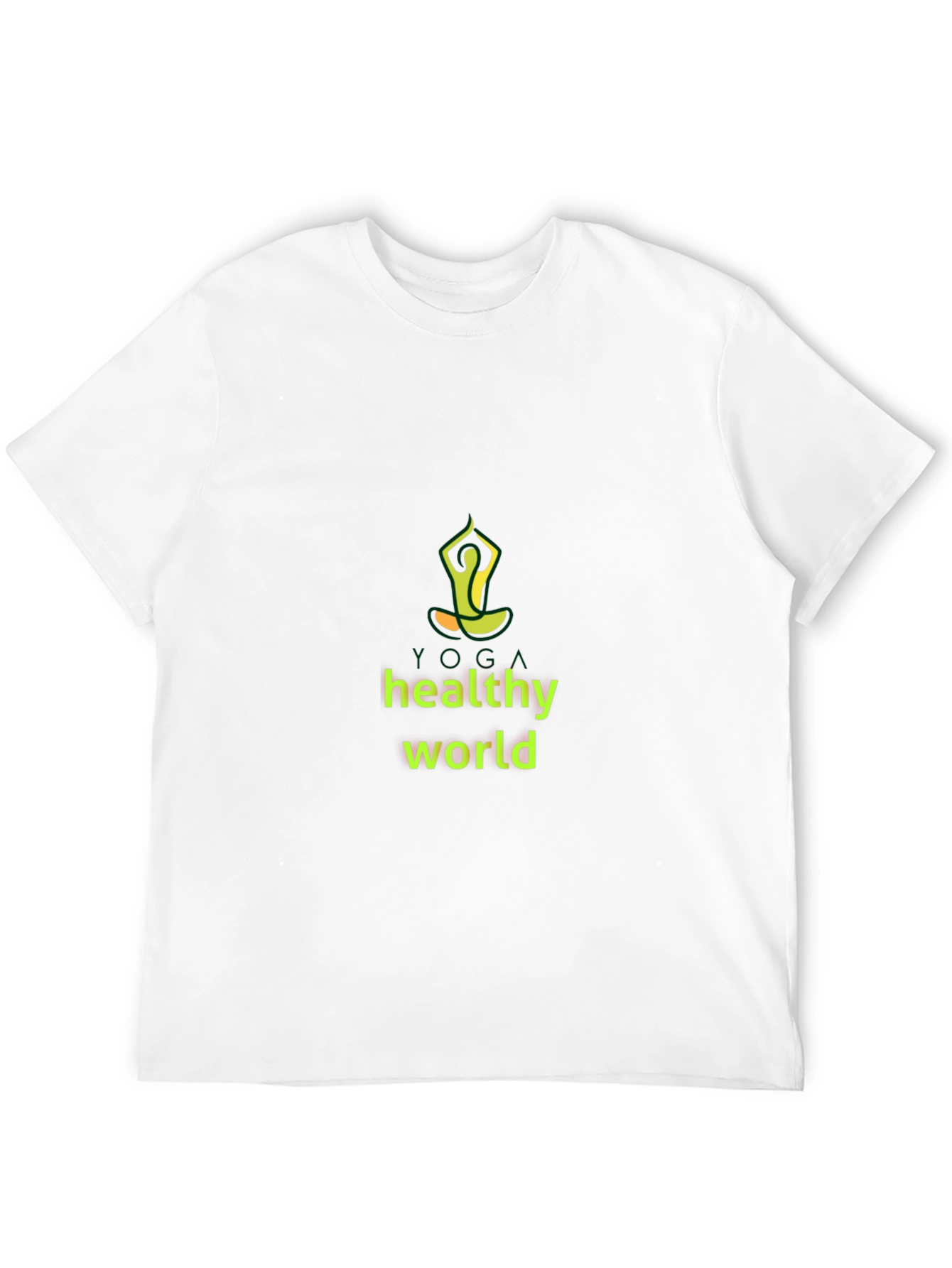 Yoga Healthy World Black T-Shirt