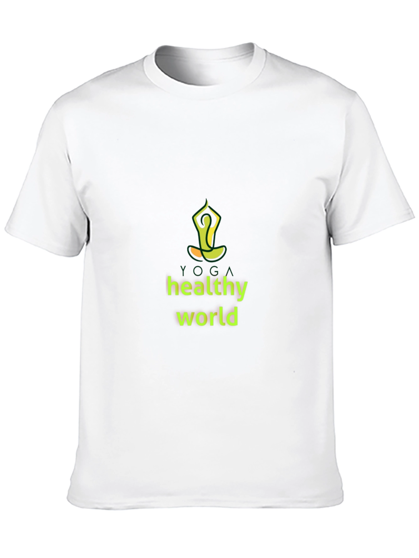Yoga Healthy World Black T-Shirt