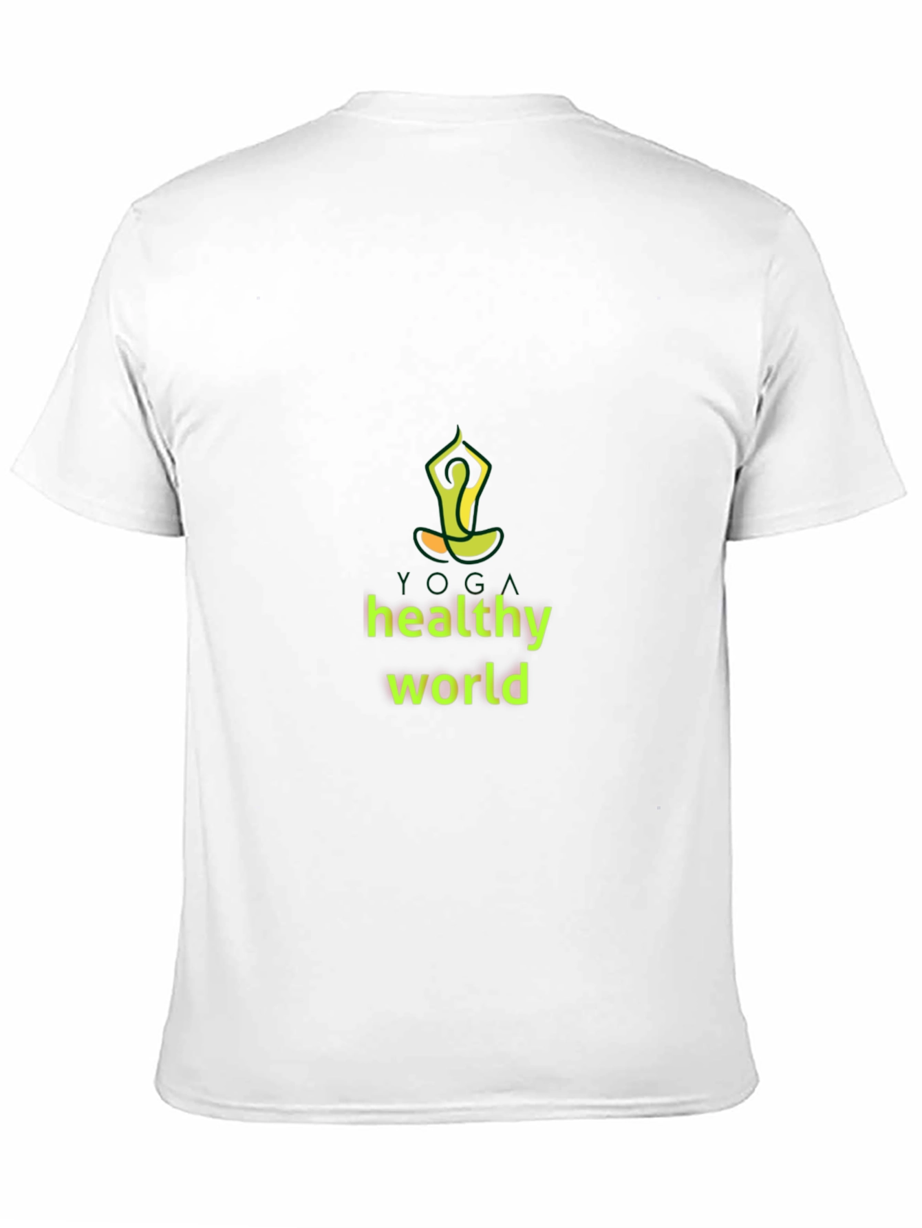 Yoga Healthy World Black T-Shirt