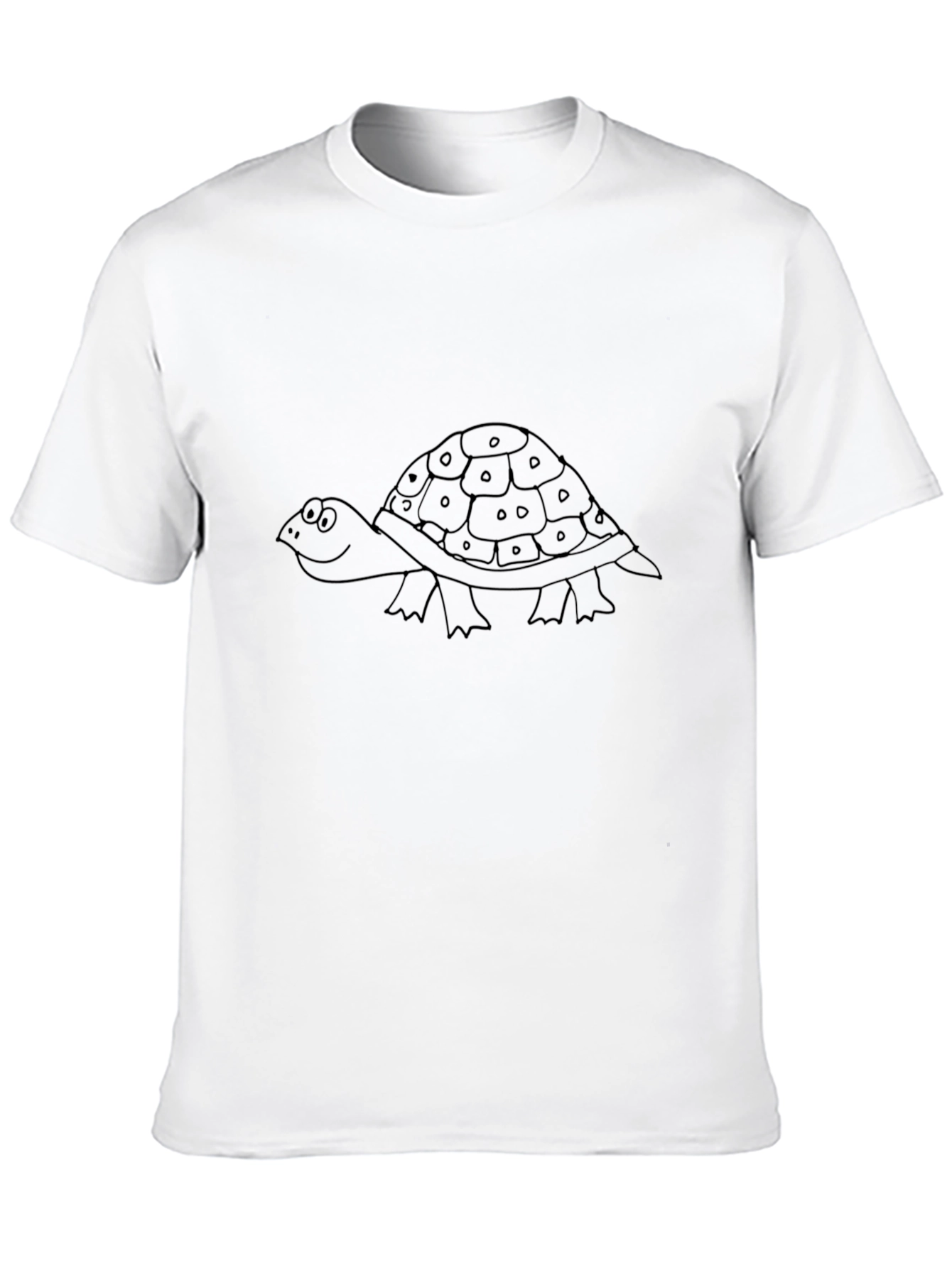 Turtle Graphic Print Black T-Shirt