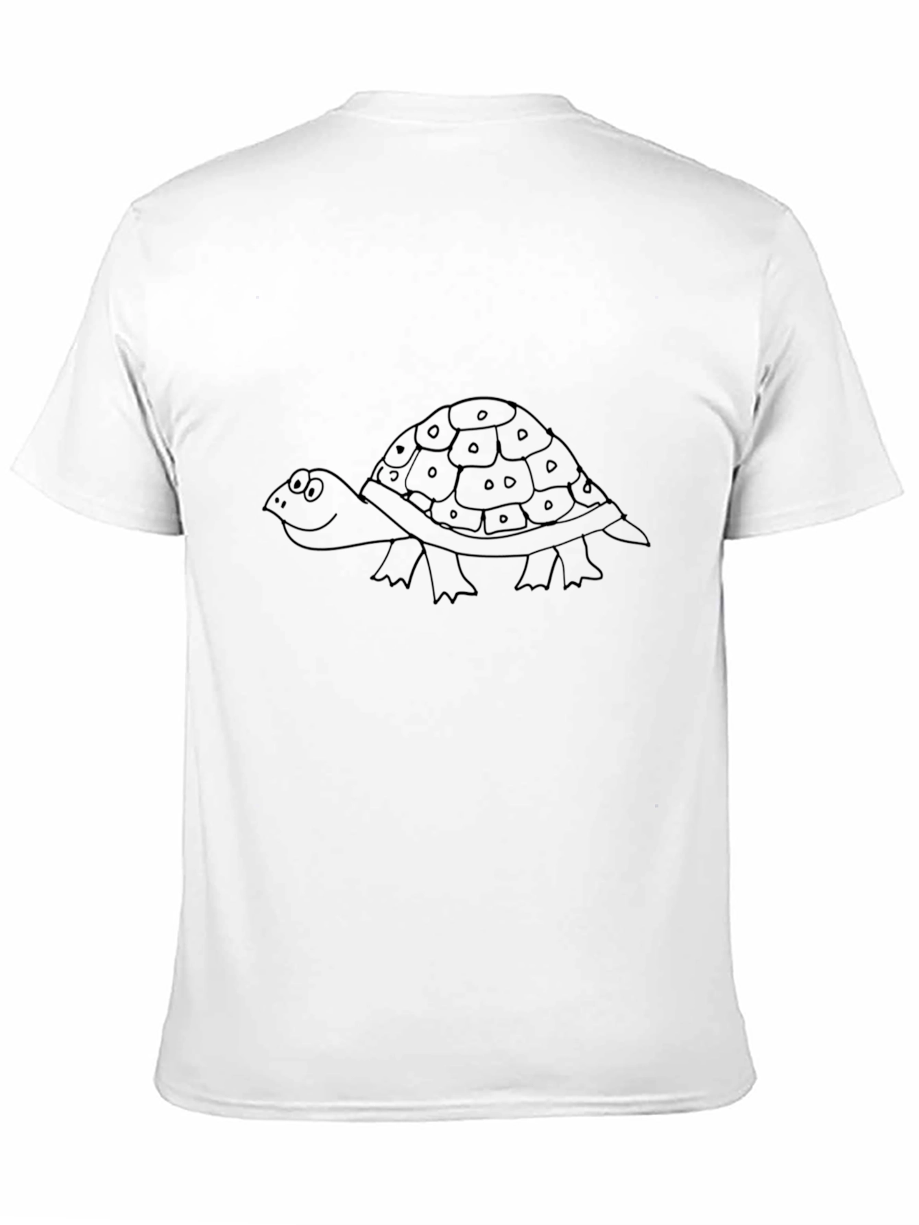 Turtle Graphic Print Black T-Shirt