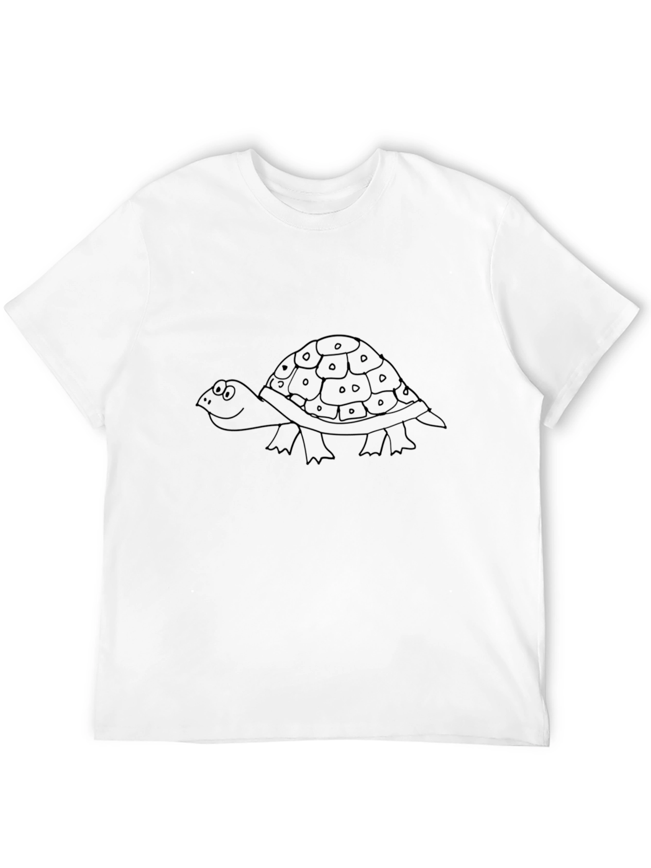 Turtle Graphic Print Black T-Shirt