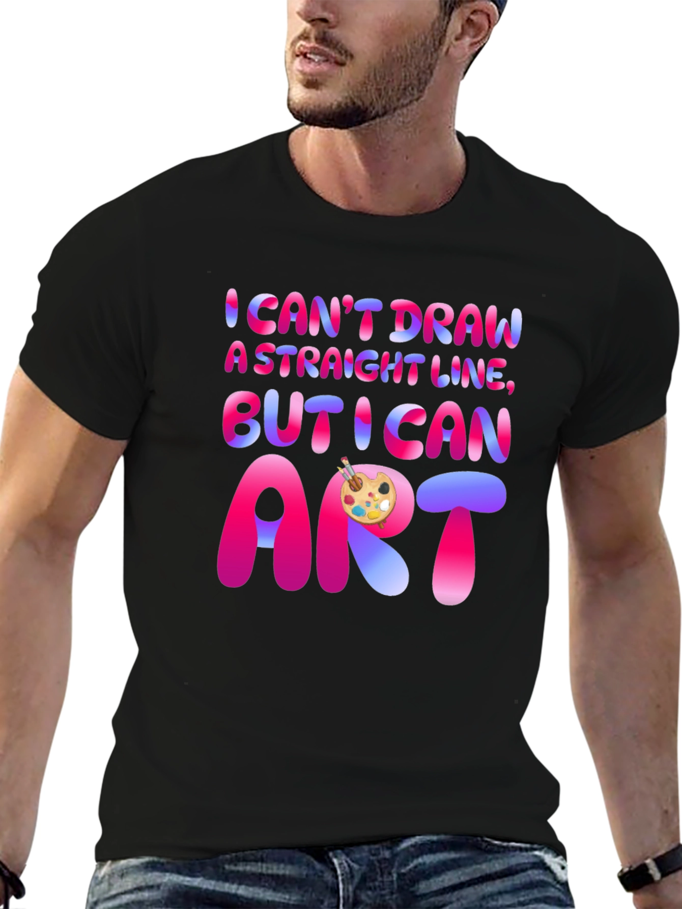 I Cant Draw A Straight Line T-Shirt