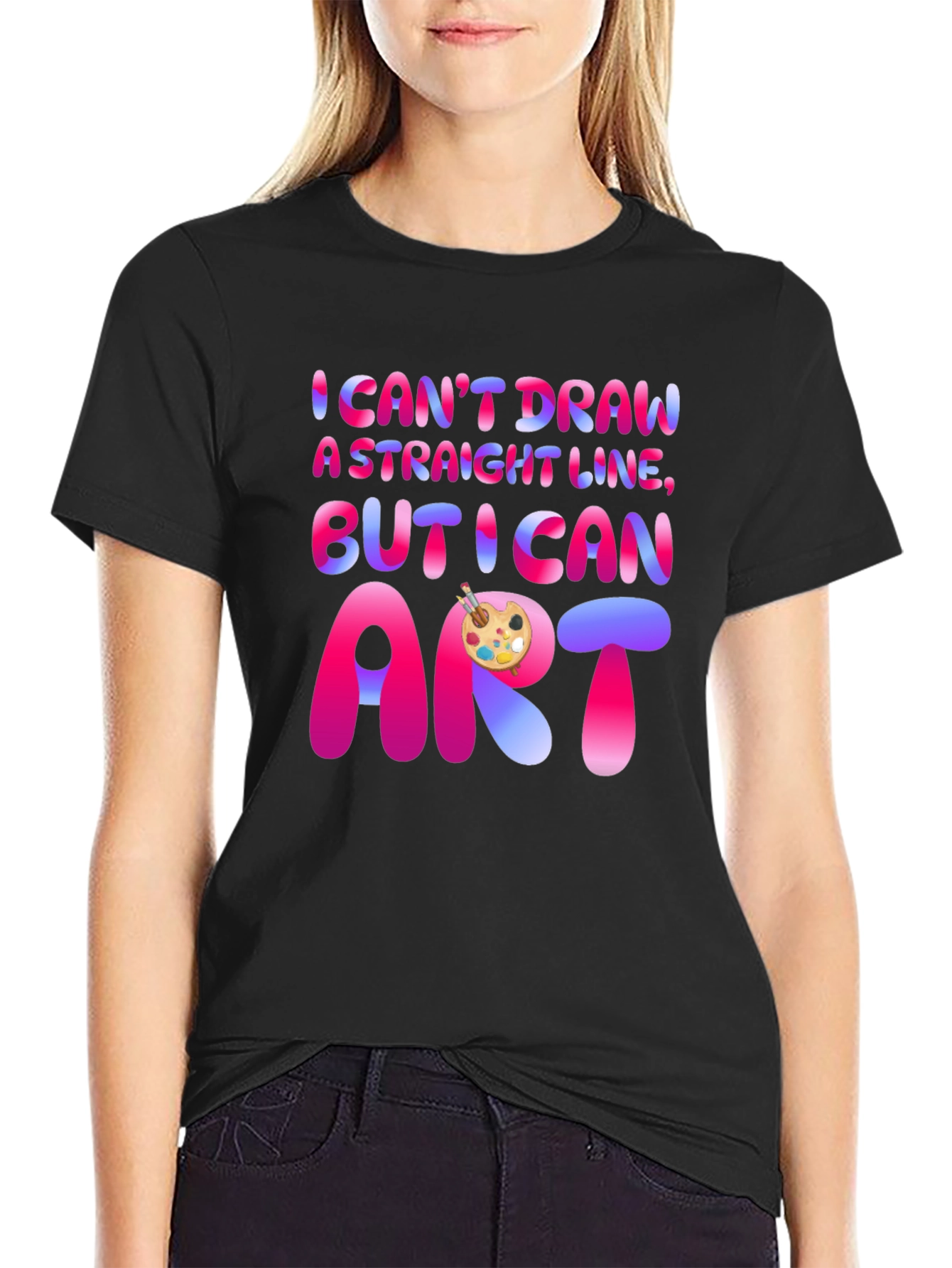 I Cant Draw A Straight Line T-Shirt