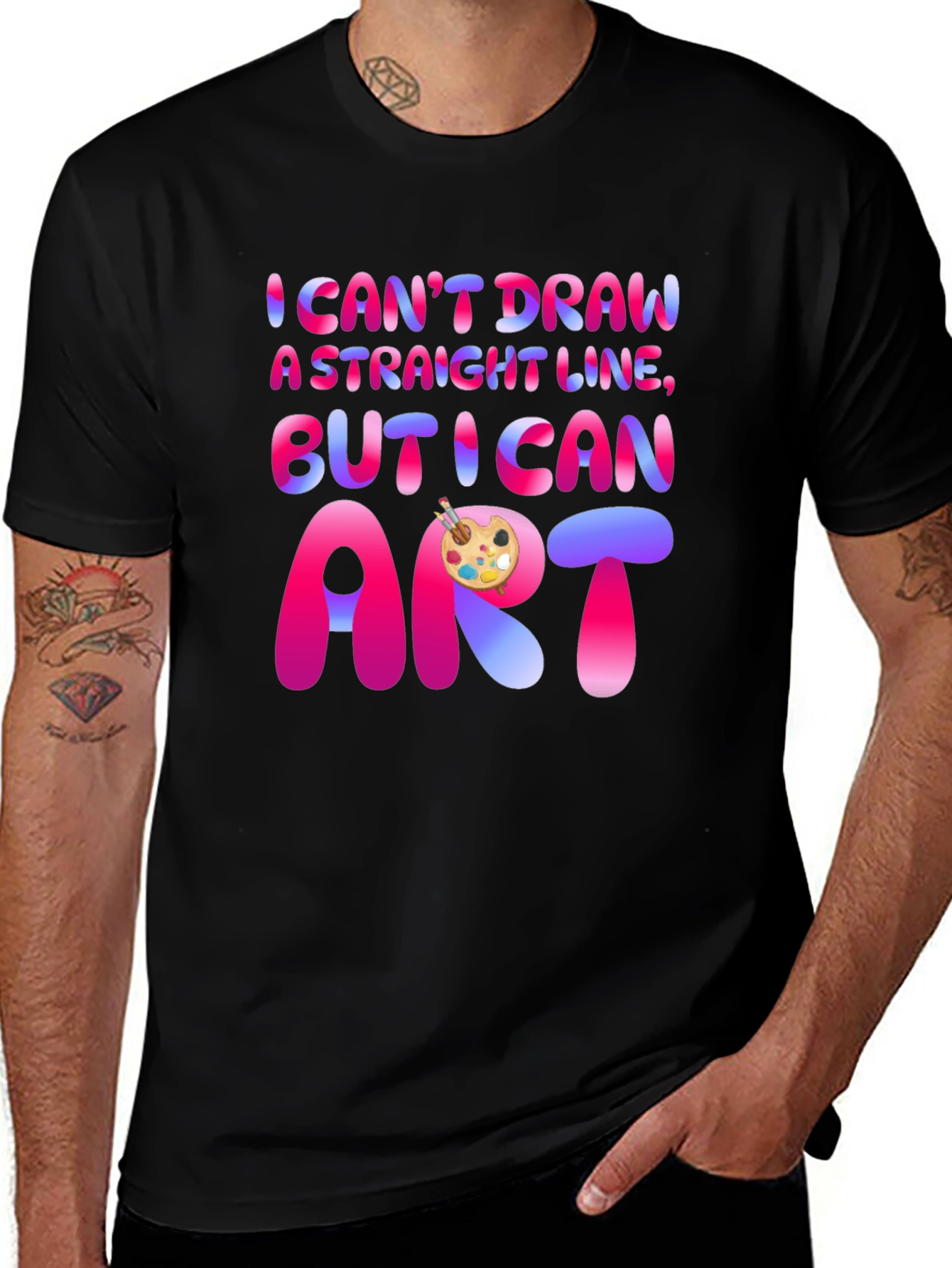 I Cant Draw A Straight Line T-Shirt