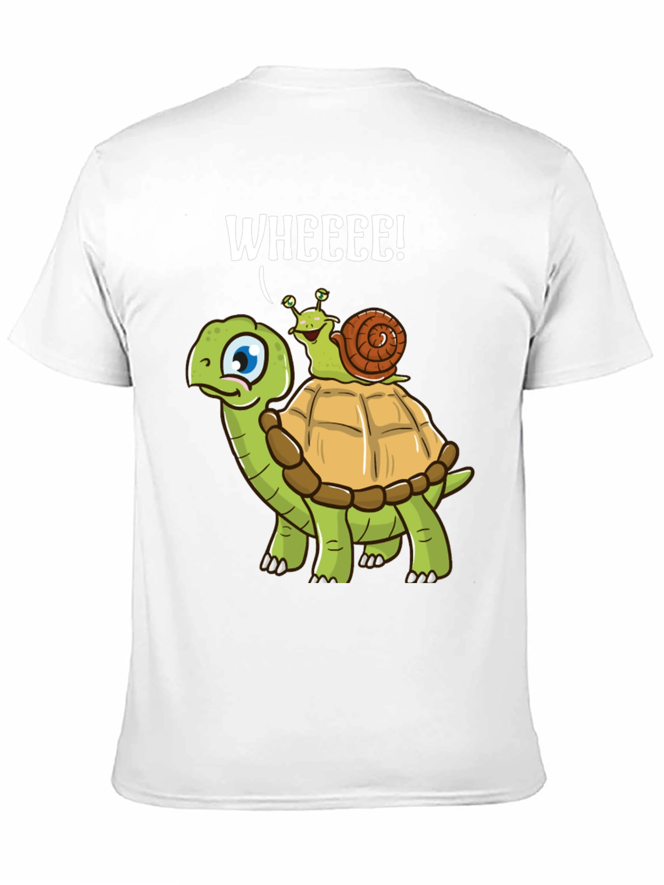 Funny Turtle Snail Wheee! Graphic T-Shirt