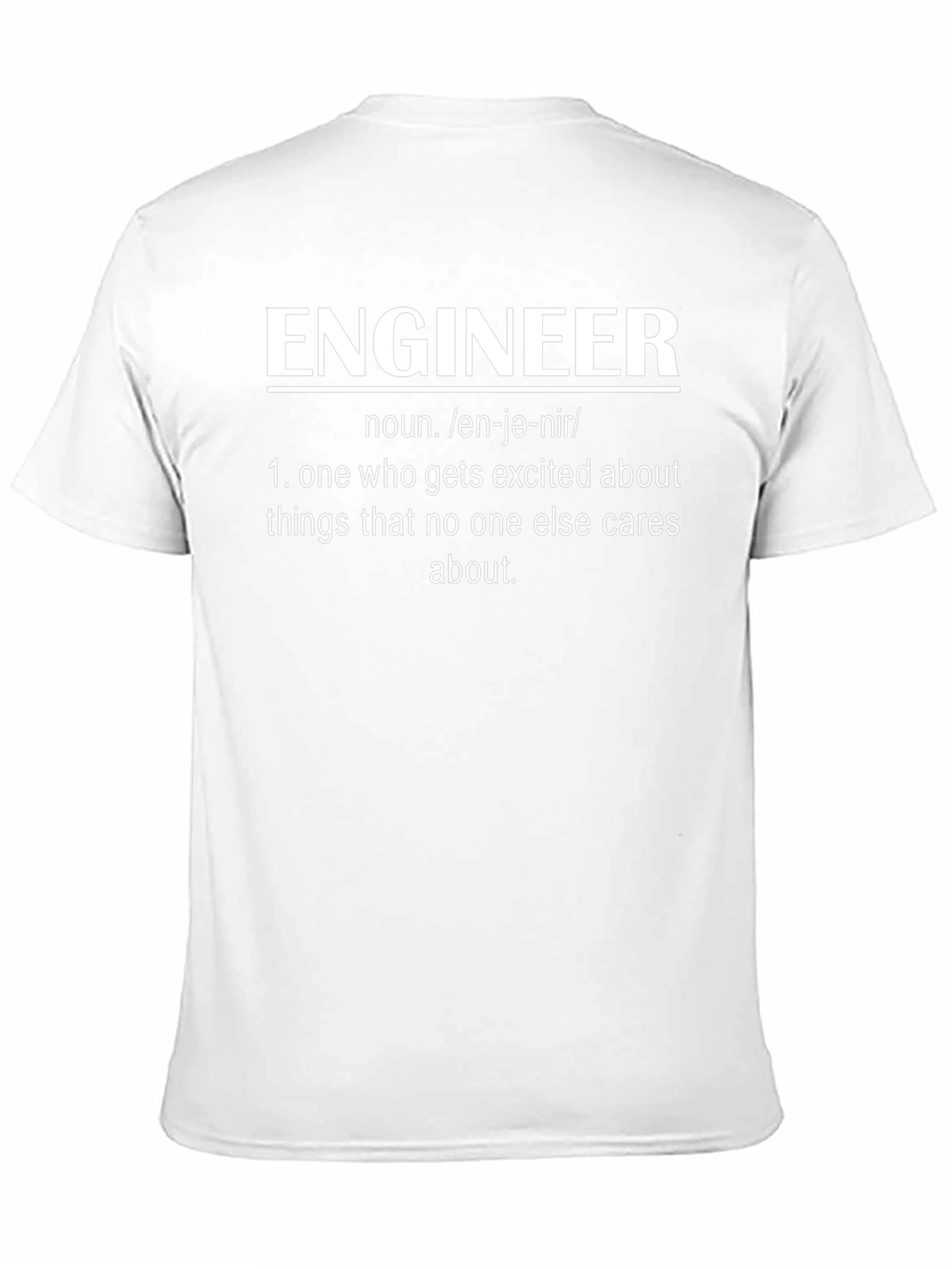 Funny Engineer Definition Black T-Shirt
