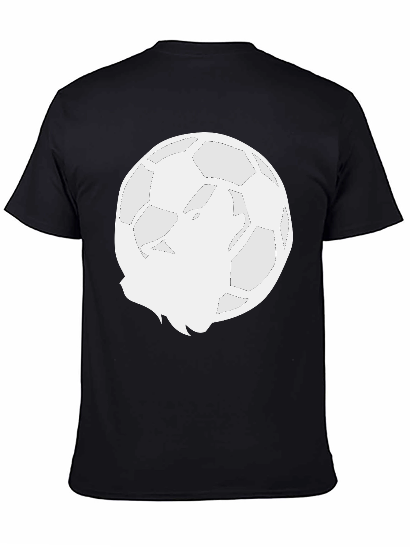 Wolf Moon Soccer Ball Graphic T-Shirt