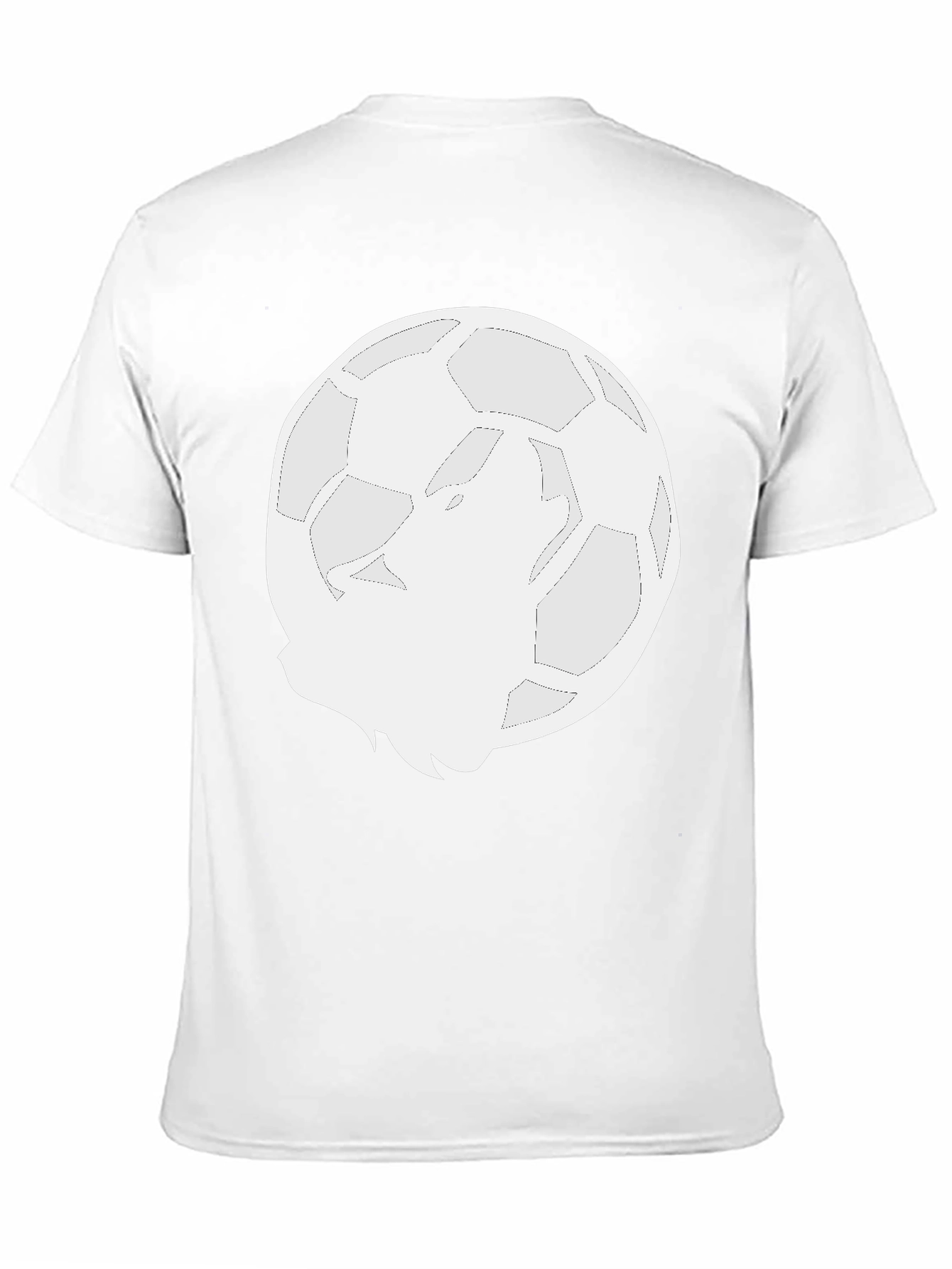 Wolf Moon Soccer Ball Graphic T-Shirt